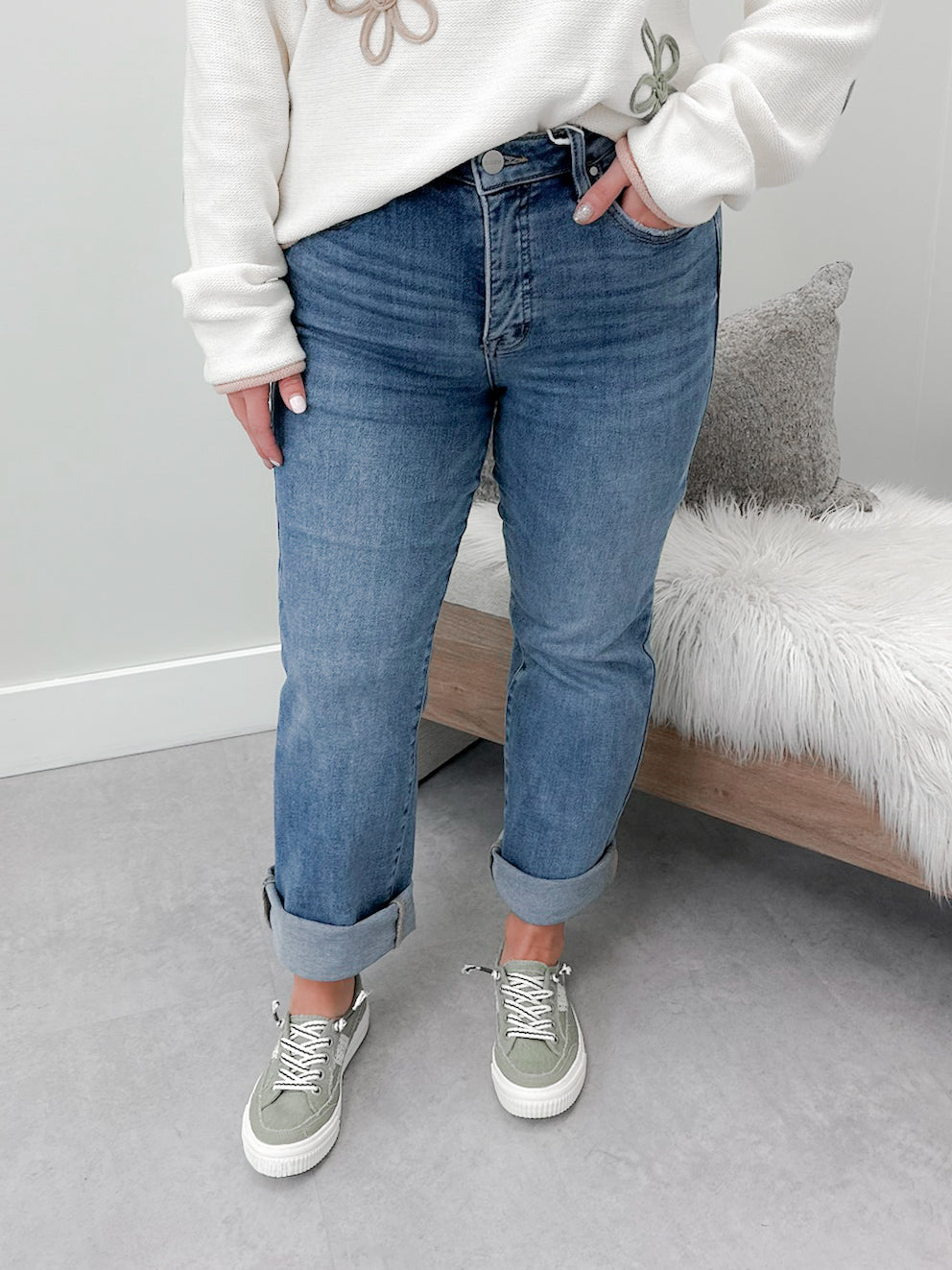 Constance Tummy Control Adjustable Jeans by Risen