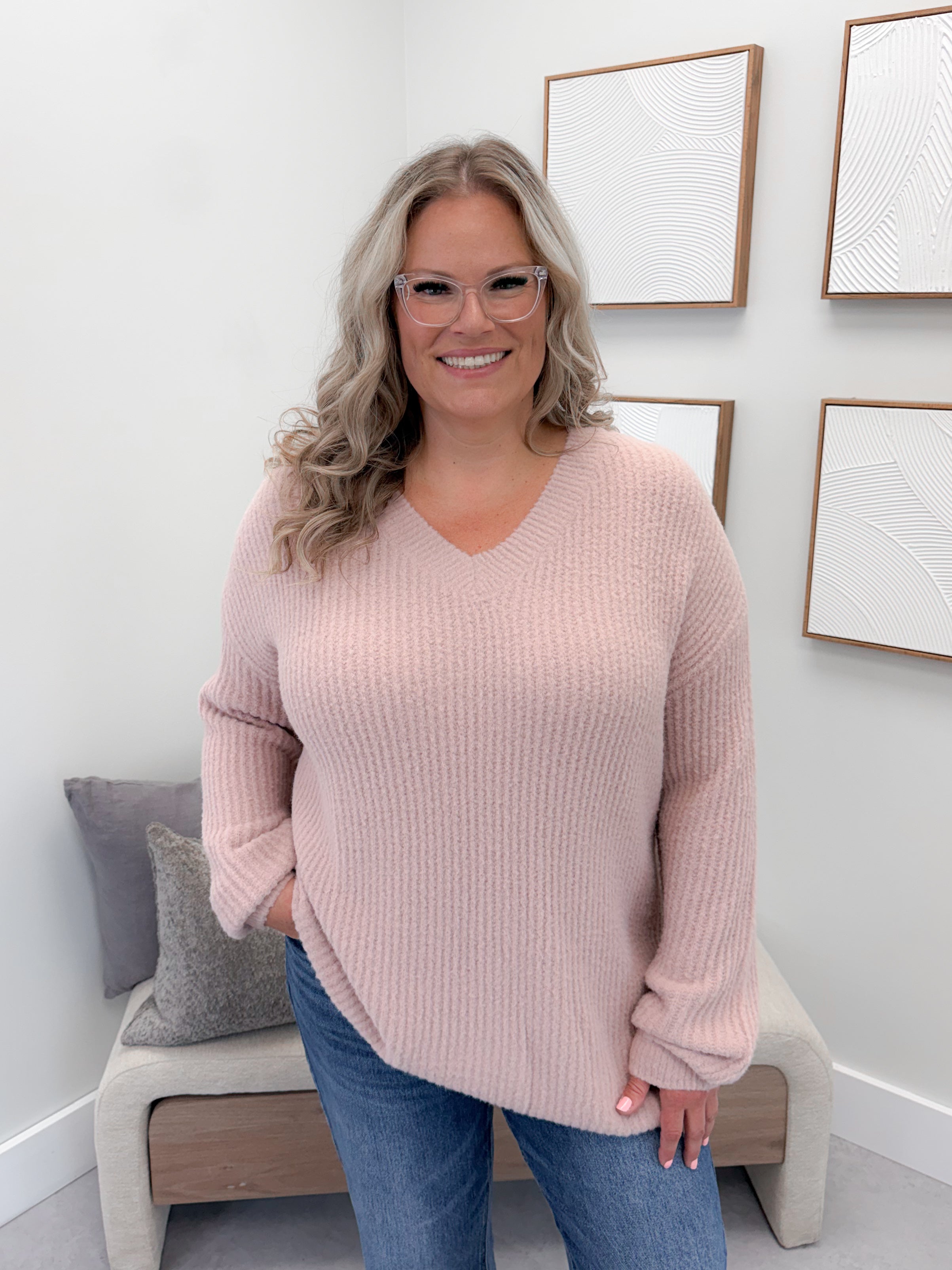 Lizzie Sweater in Mauve