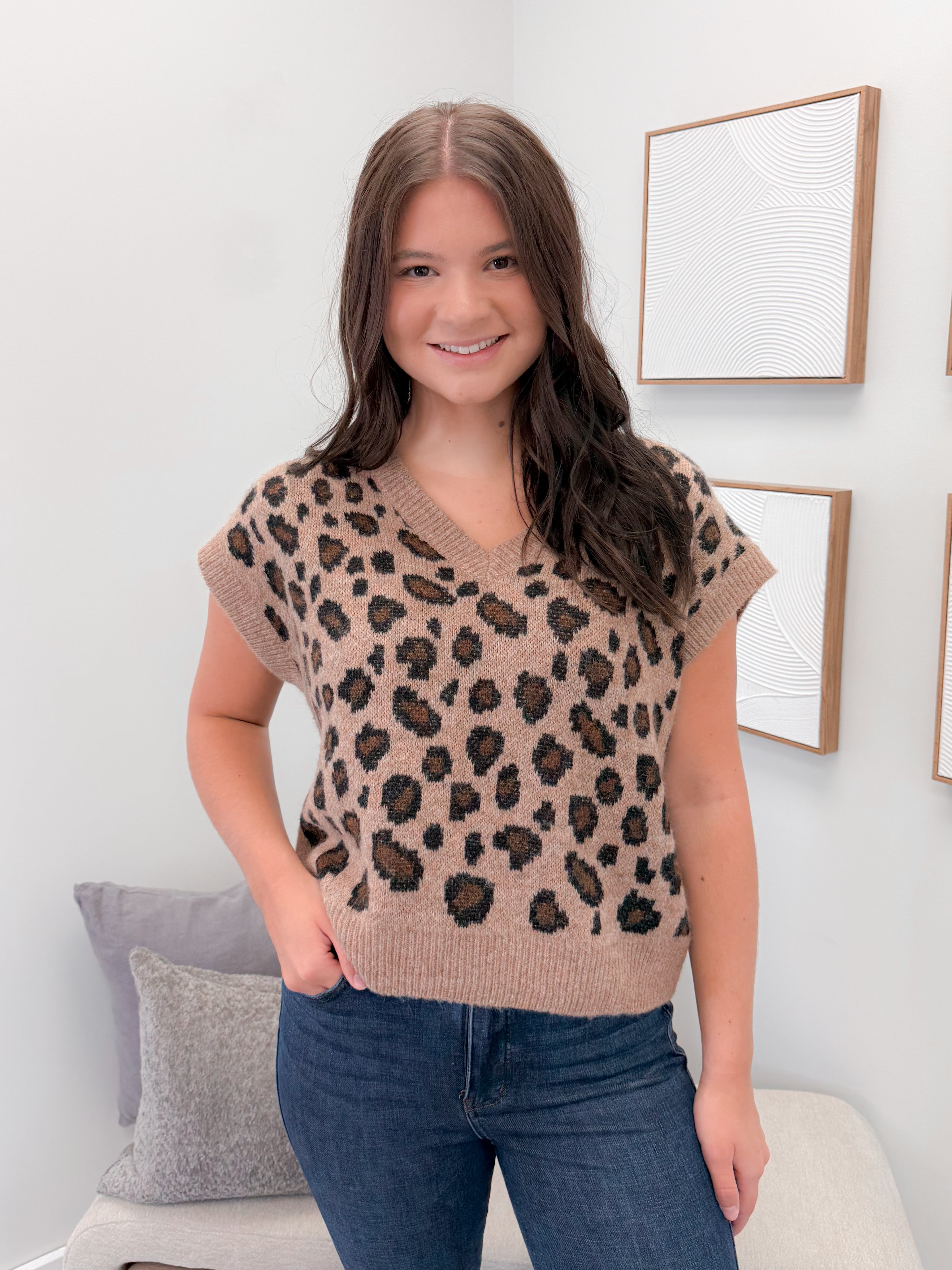 Roxy Sweater in Leopard