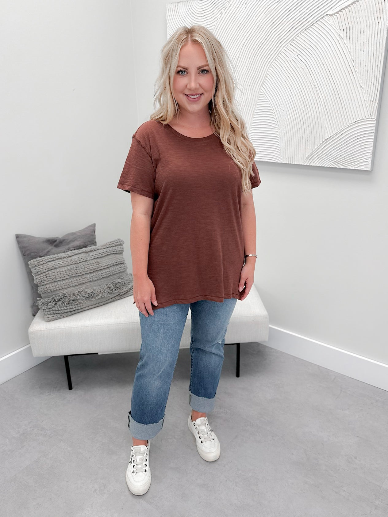 209 Tee in Cerise by Twenty Nine The Label