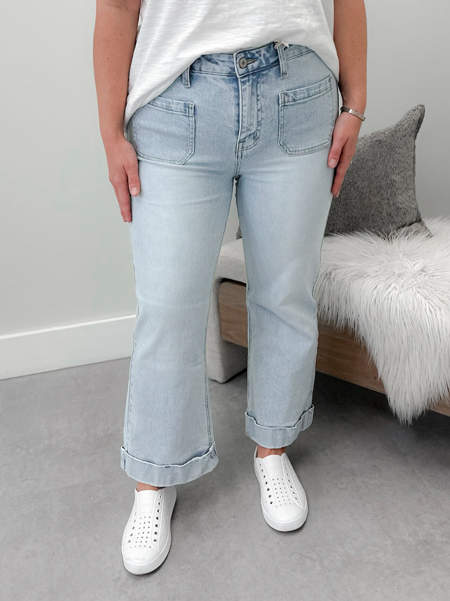 Sherry High Rise Crop Flare by Kancan