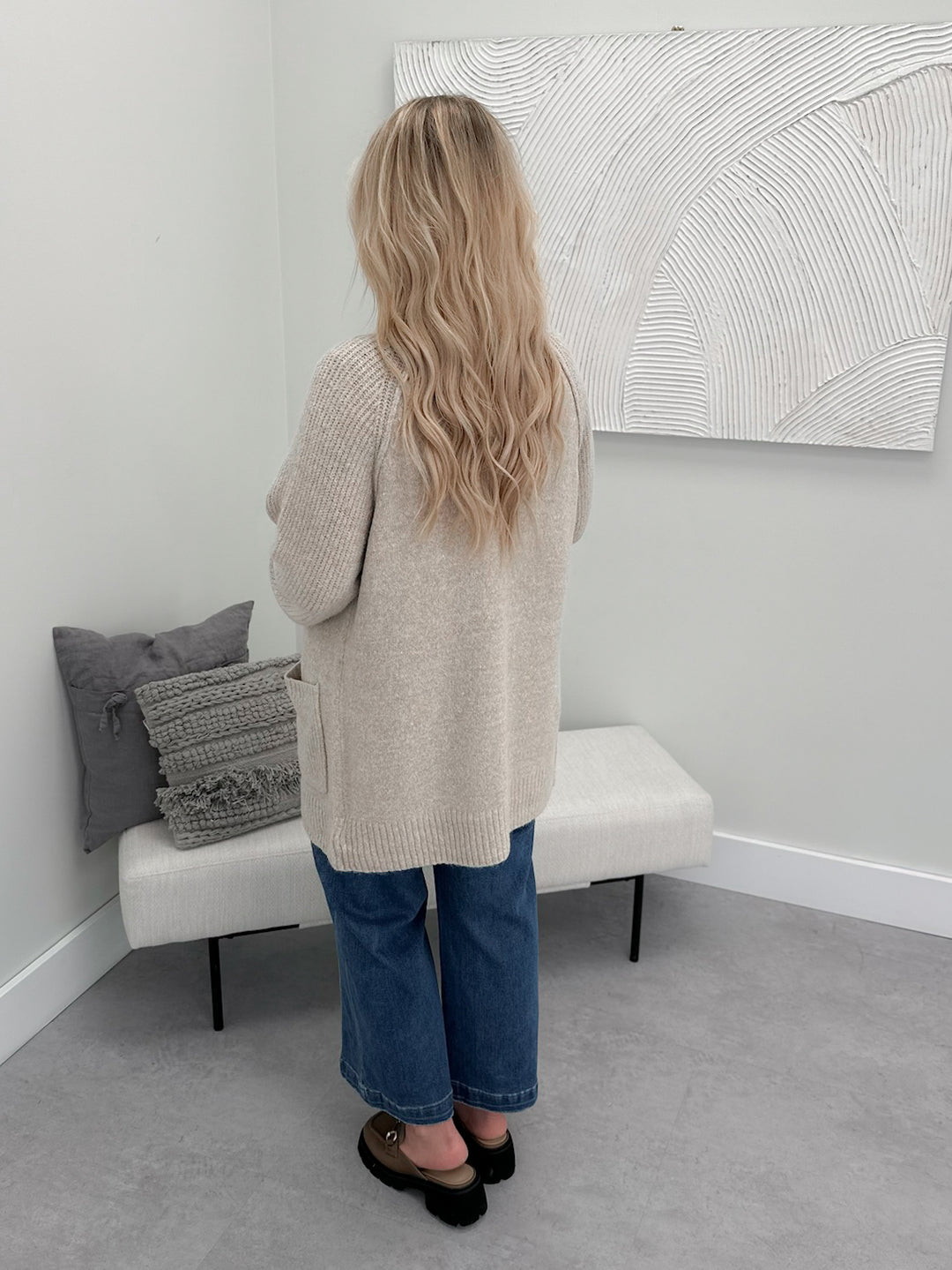 Landyn Cardigan in Taupe
