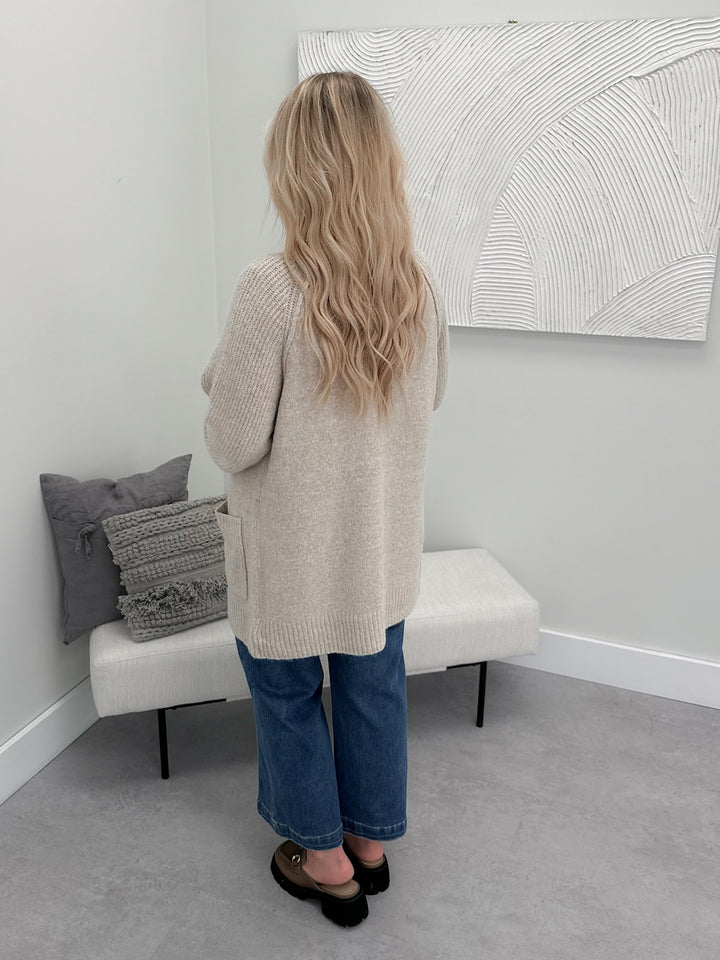 Landyn Cardigan in Taupe