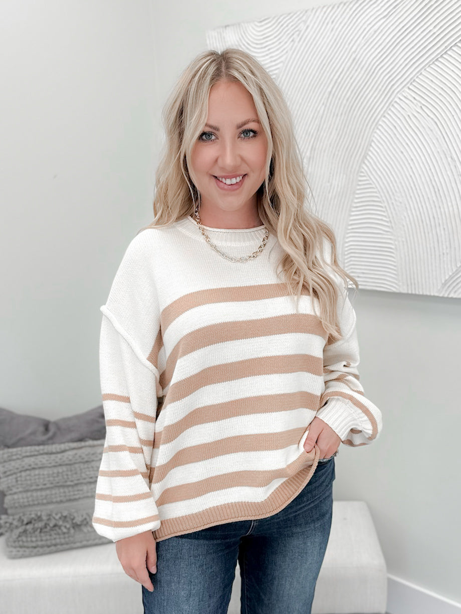 Avery Sweater in Taupe