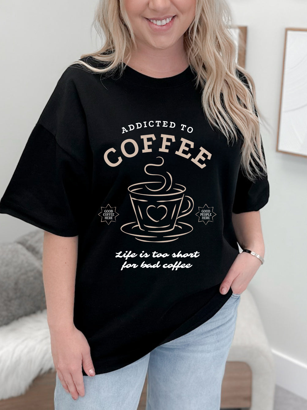 Addicted To Coffee Graphix Tee