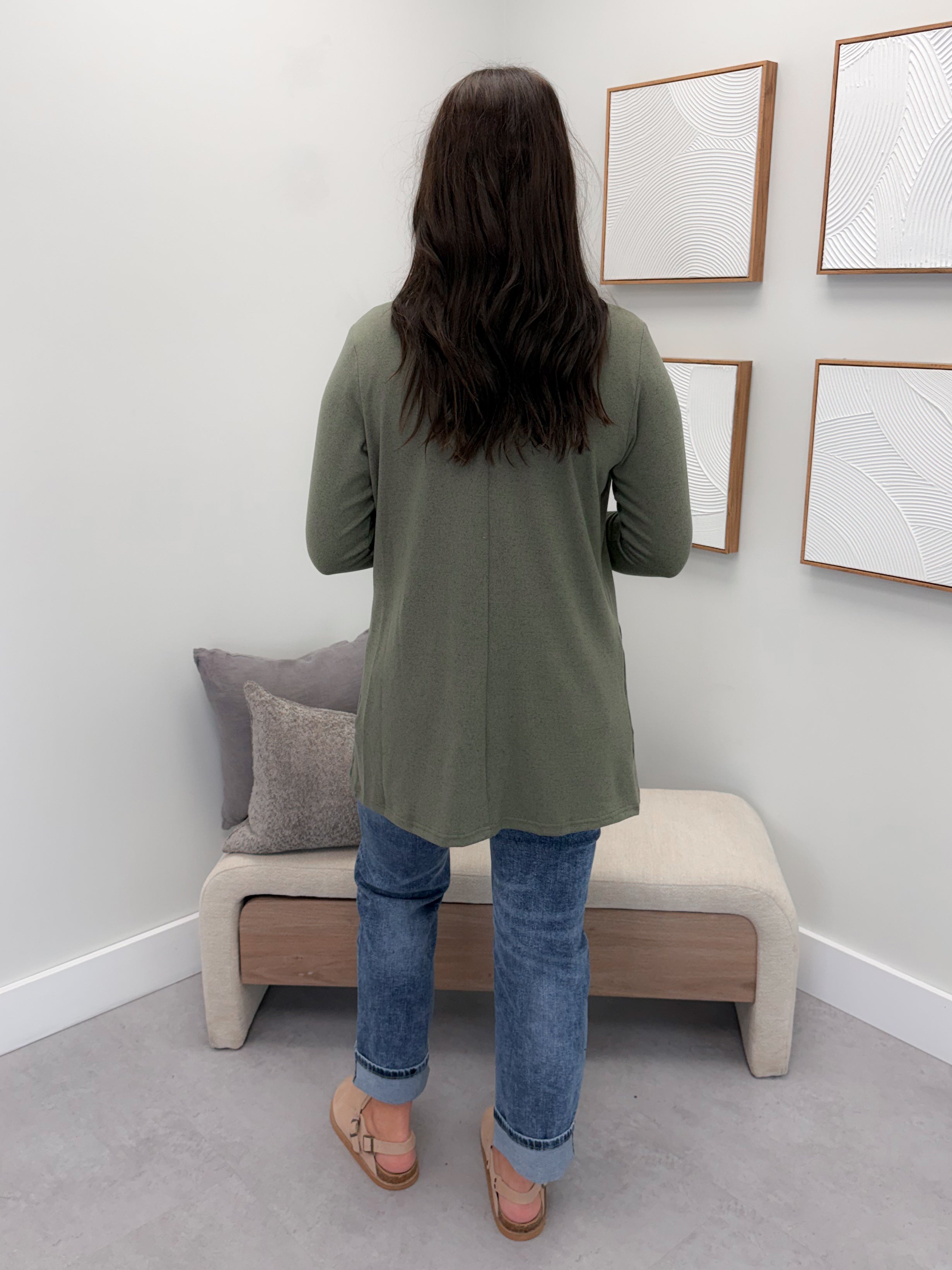 Cori Cardigan in Olive