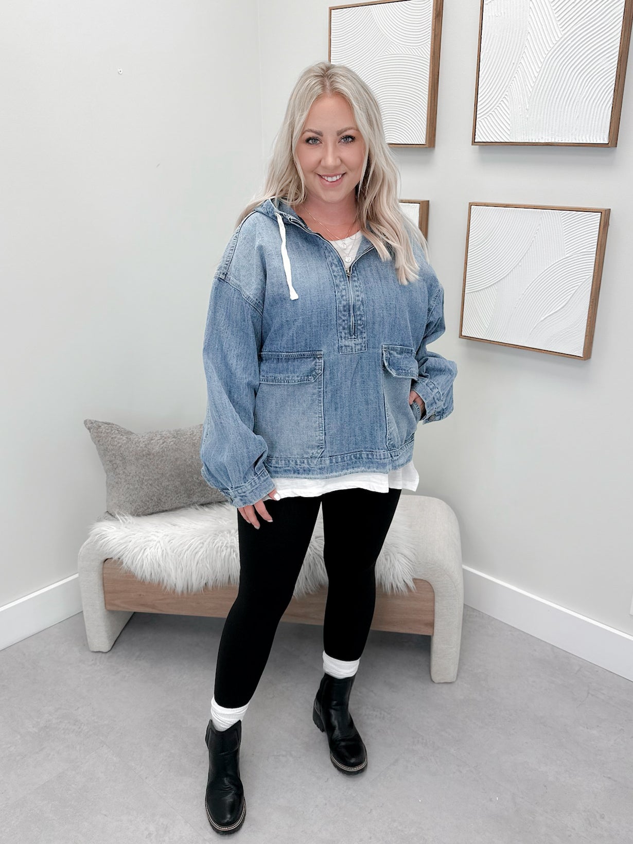 Neva Jean Pullover Jacket