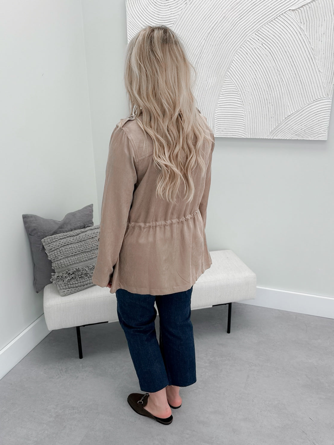 Mallory Jacket in Taupe