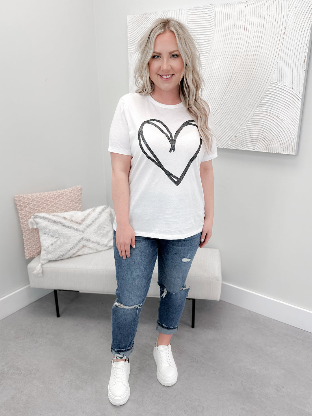 Sparkle Heart Tee by Ash + Antler