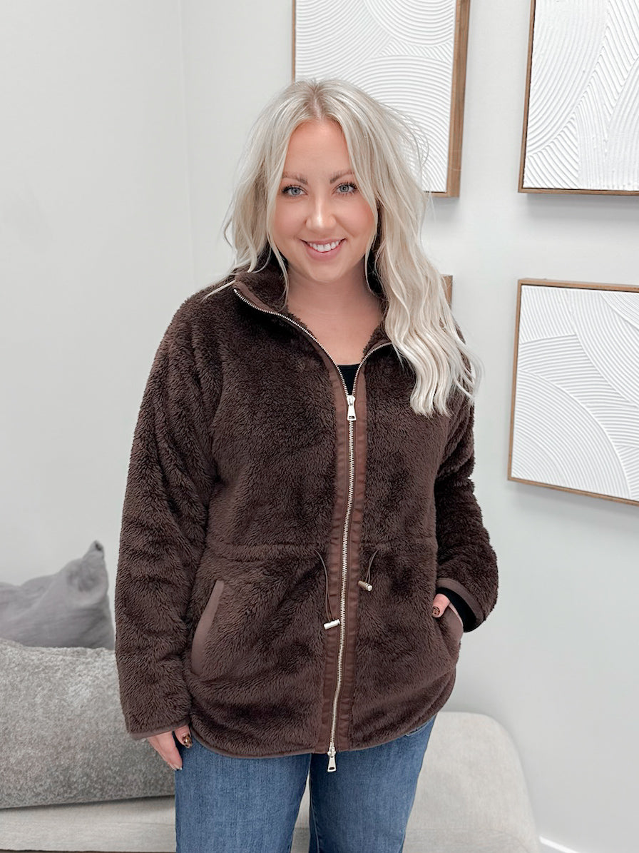 Bently Dream Plush Jacket in Espresso