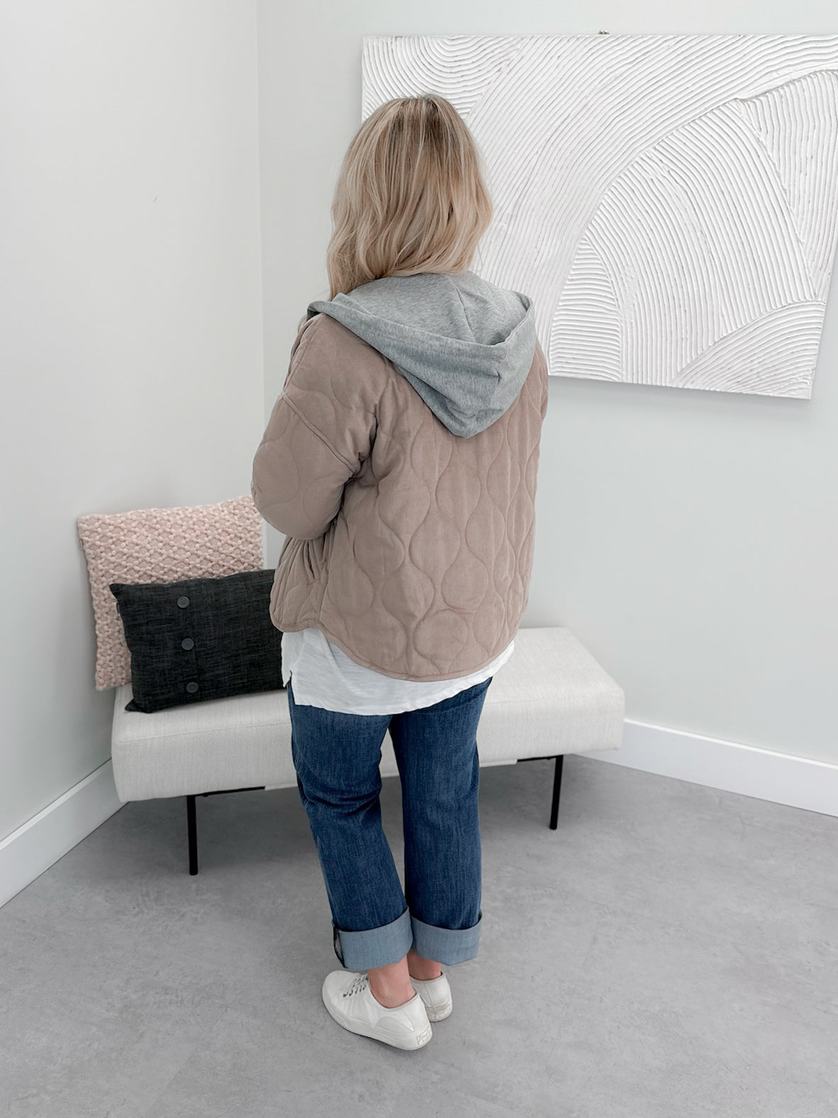 Myra Quilted Jacket in Mocha