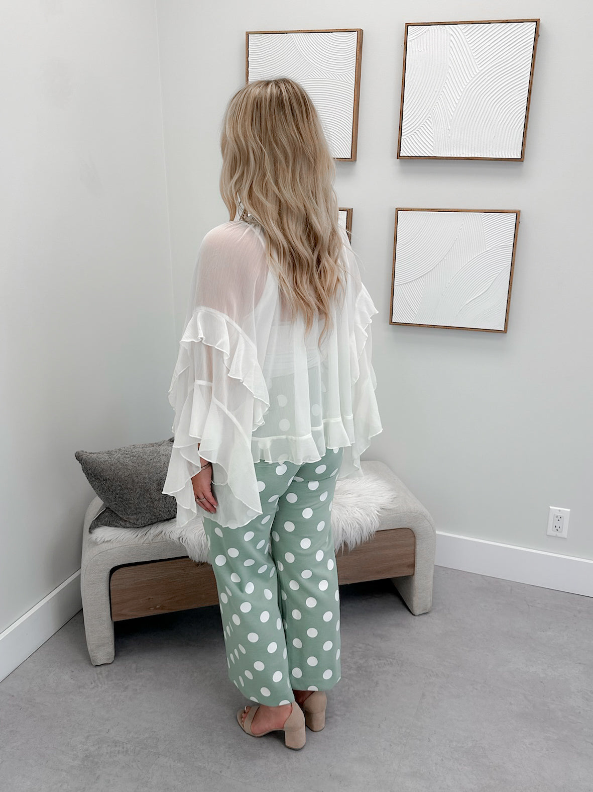 Tatum Blouse in Ivory