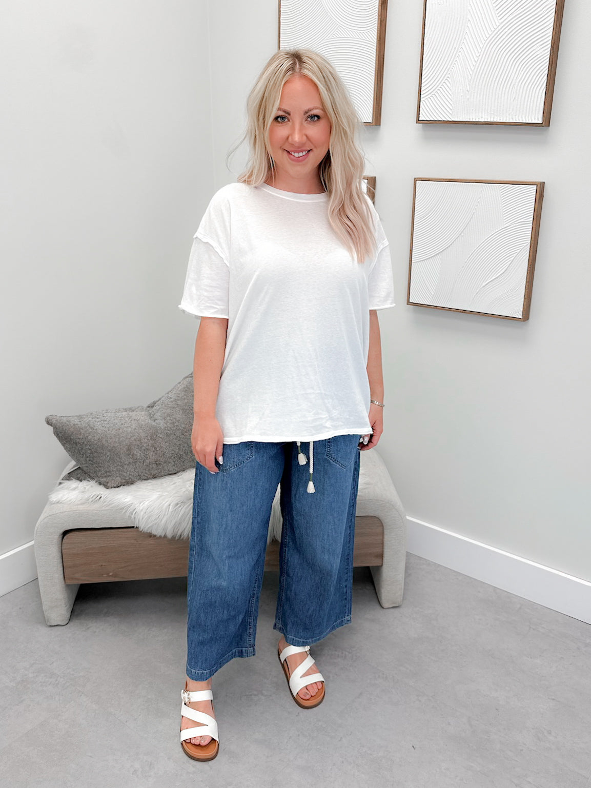 Nina Tee in Ivory by Free People