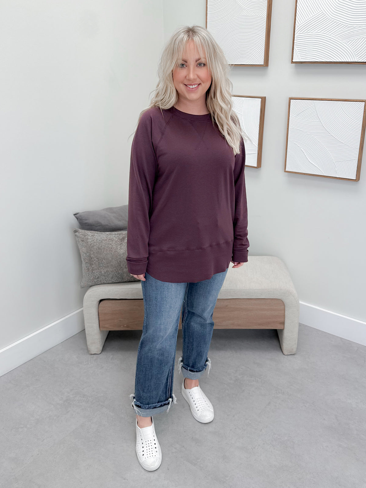 707 Long Sleeve in Plum by Twenty Nine The Label