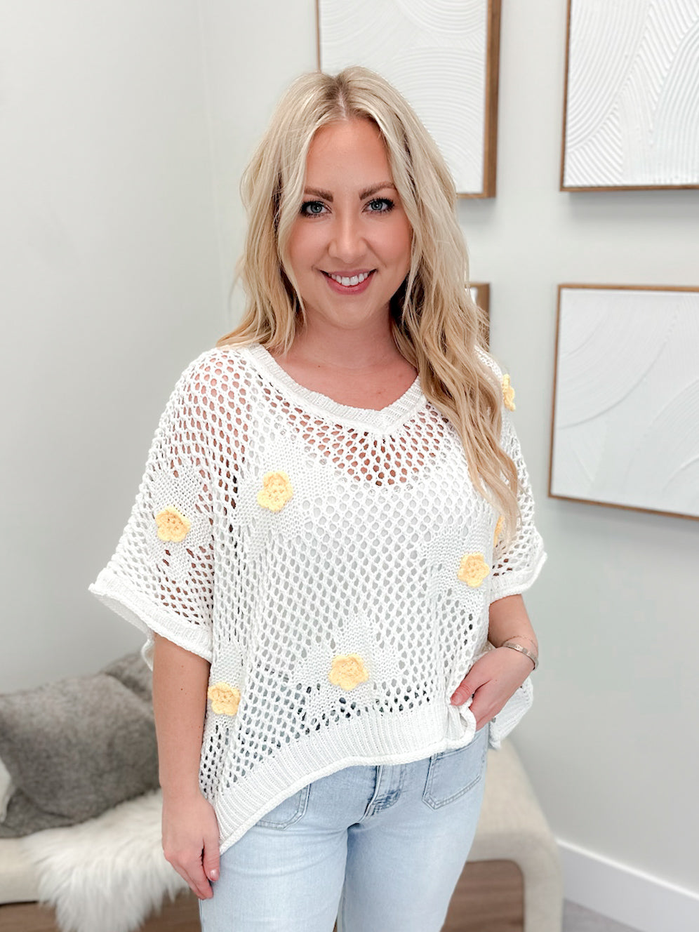 Flara Sweater in Off White