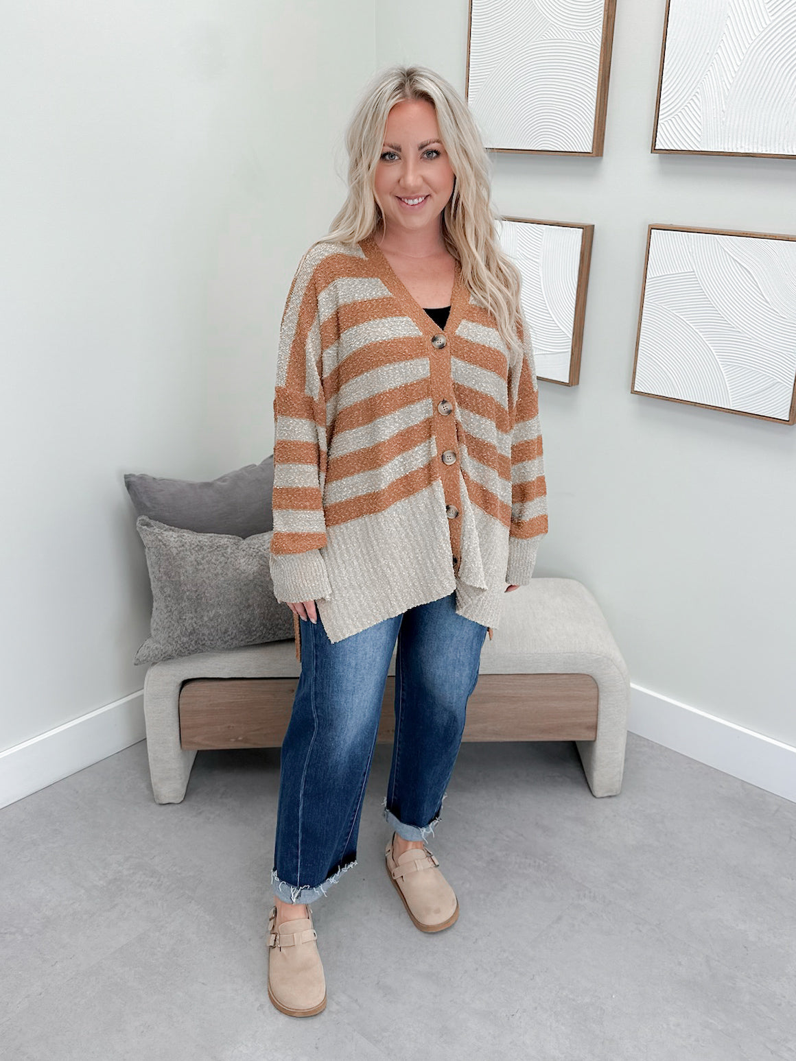 Kalista Cardigan in Caramel