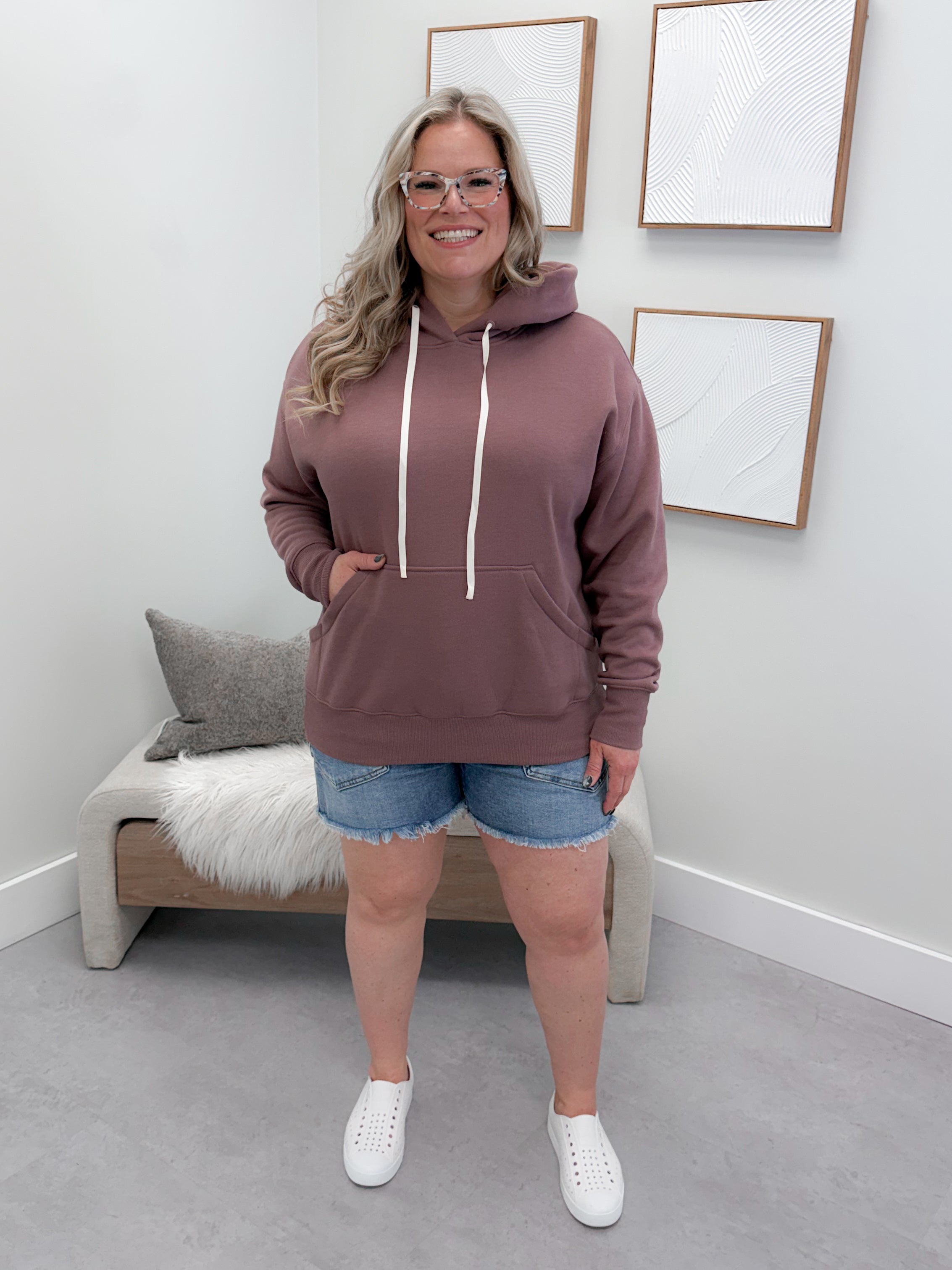 Kyla Hoodie in Rose Taupe