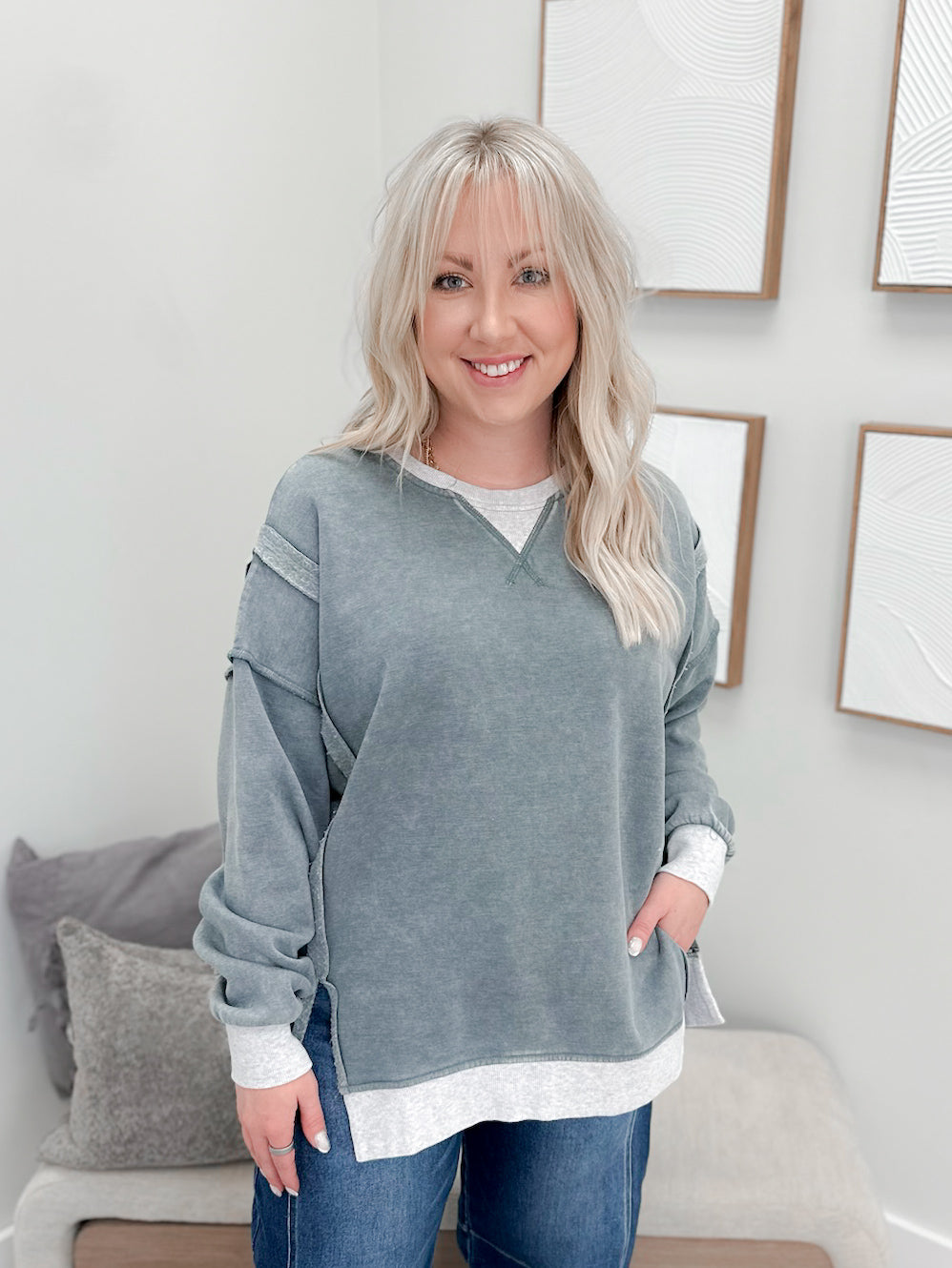 Jones Pullover in Jade