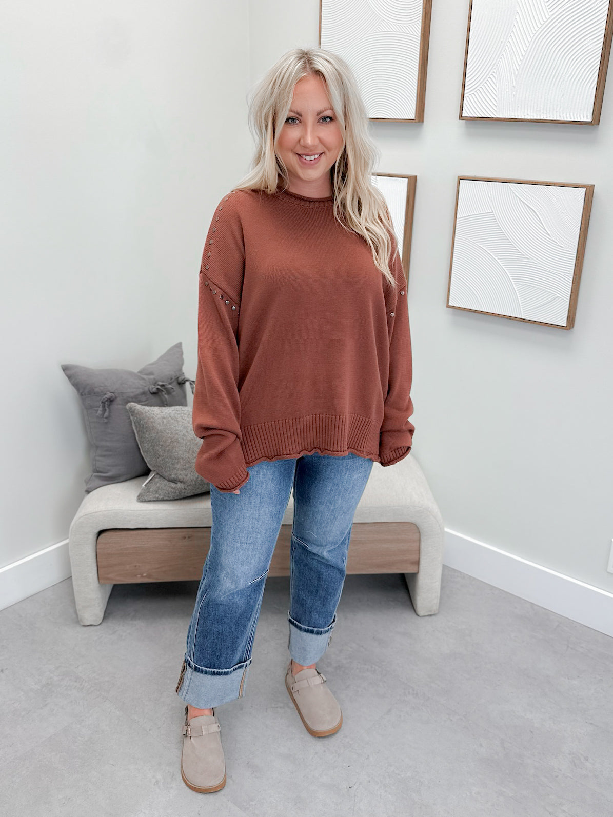 Trinity Sweater in Burlwood