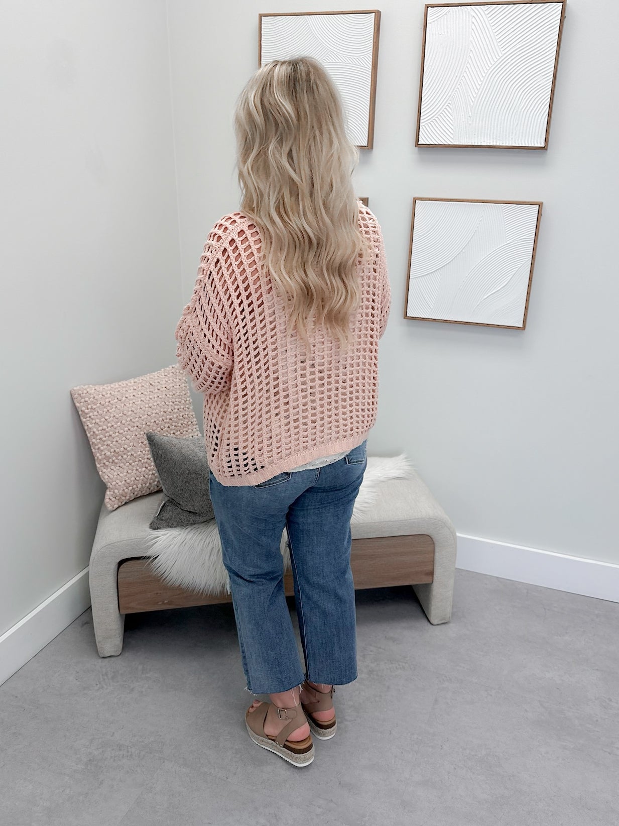 Endless Cardi in Peach