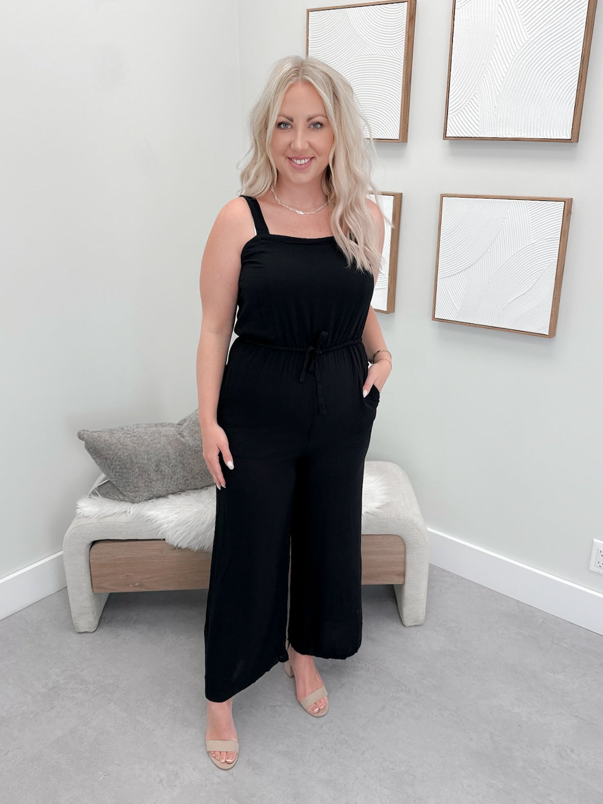 Rock All Day Jumpsuit in Black