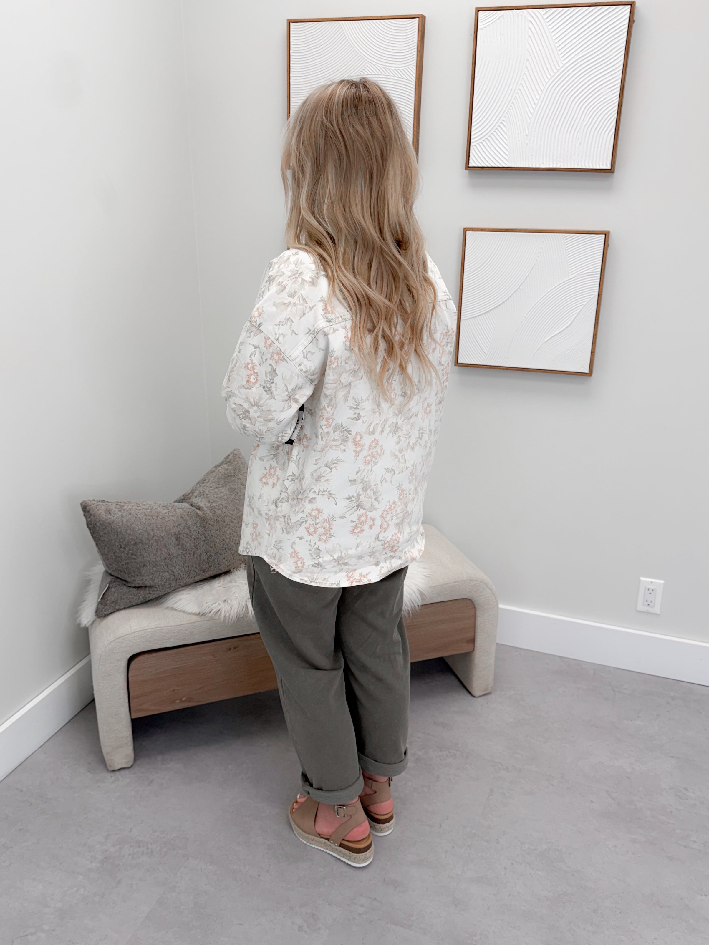 Evette Shacket in Floral