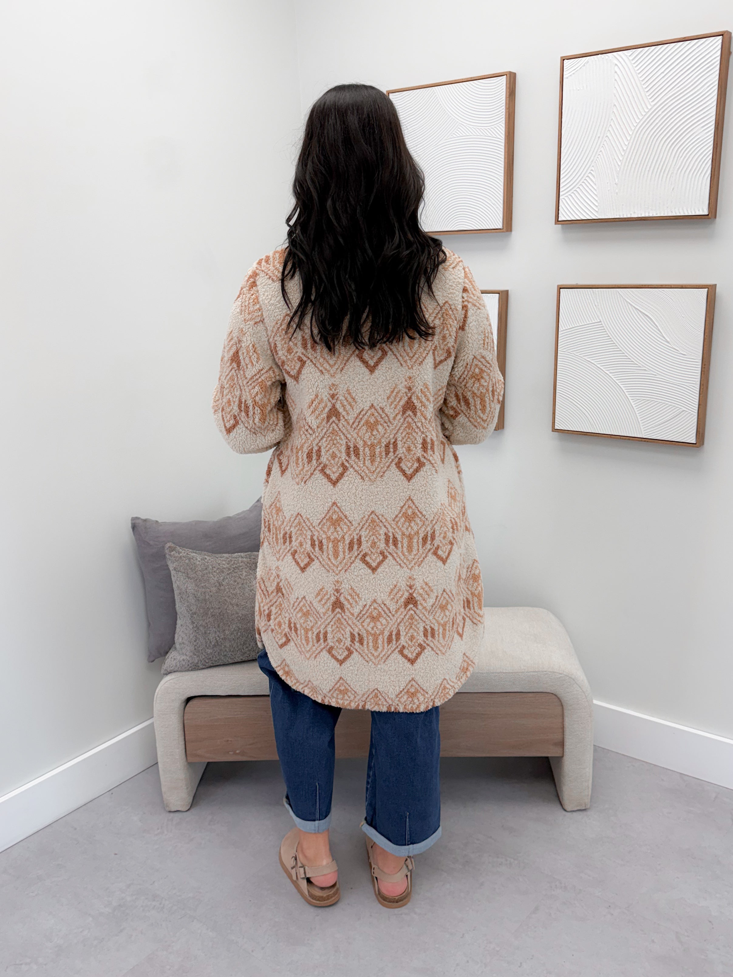 Sonoma Fleece Jacket in Aztec Creme Brûlée