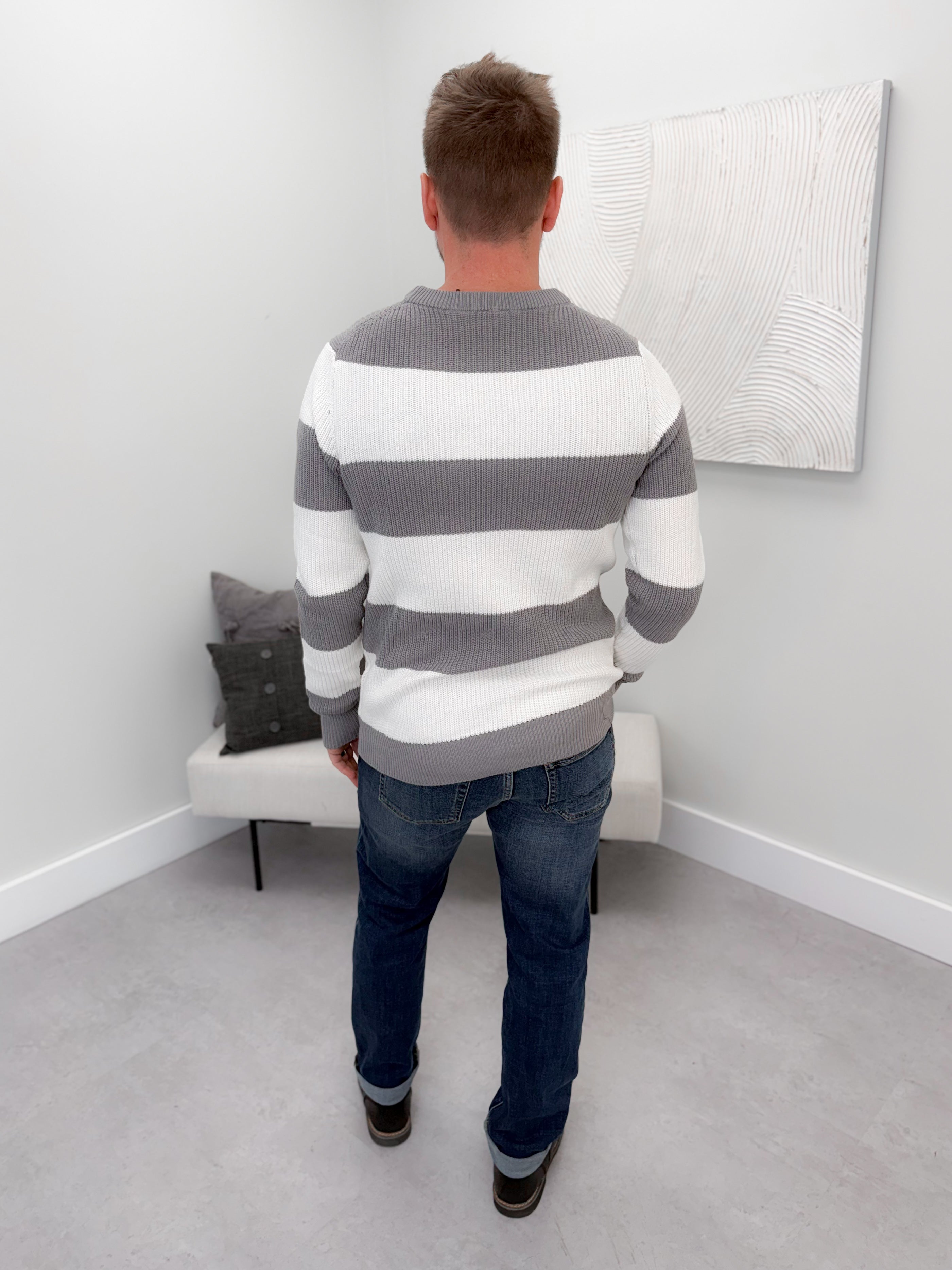 Mens Cooper Sweater in Granite