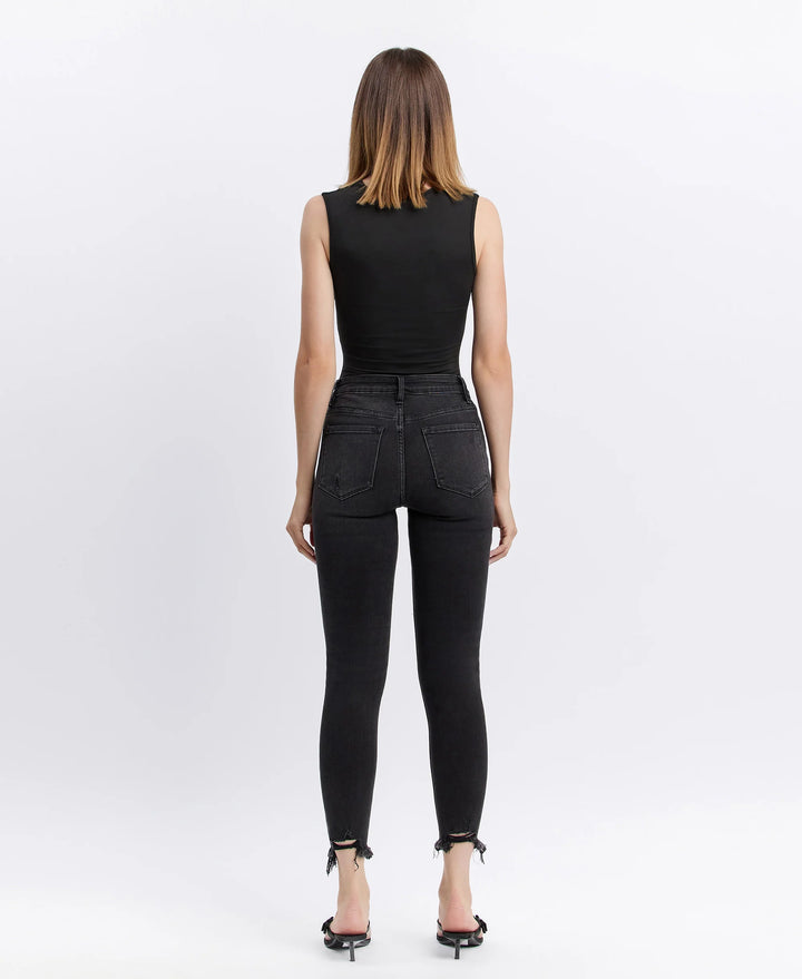 Minet Button Fly Skinny Jeans by Vervet