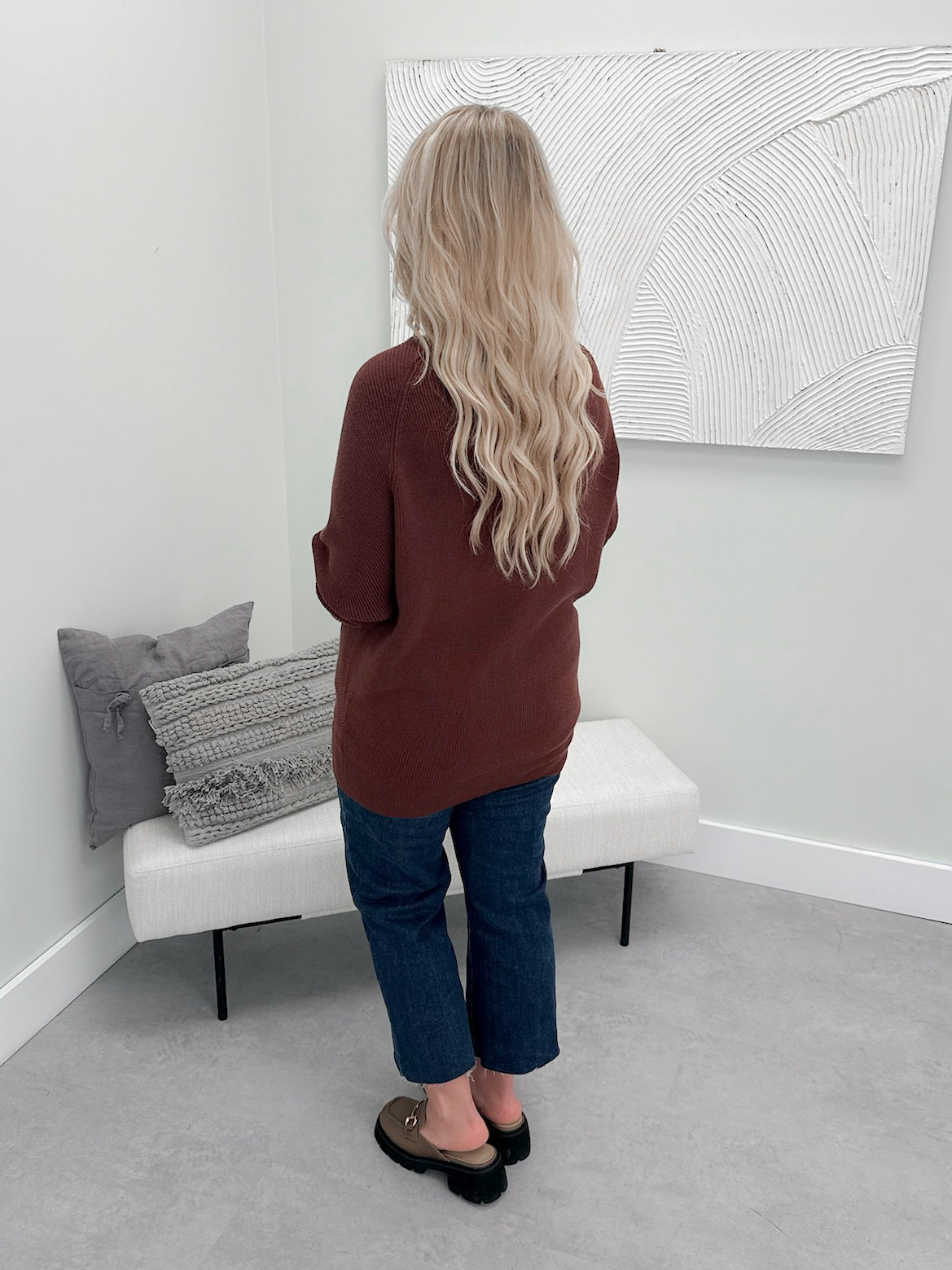 1129 Sweater in Cerise by Twenty Nine The Label