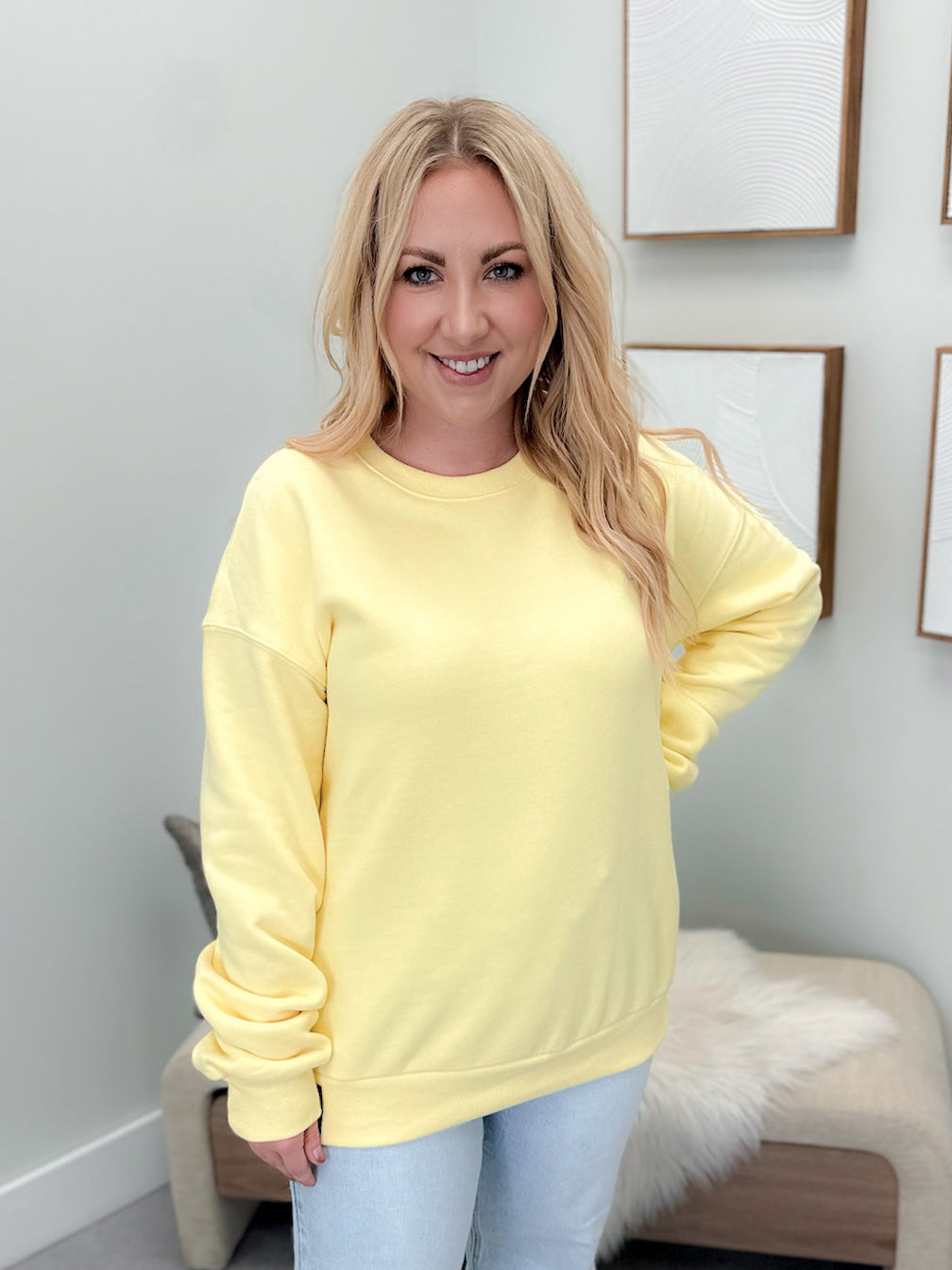 Comfort Zone Pullover in Butter by Ampersand Avenue