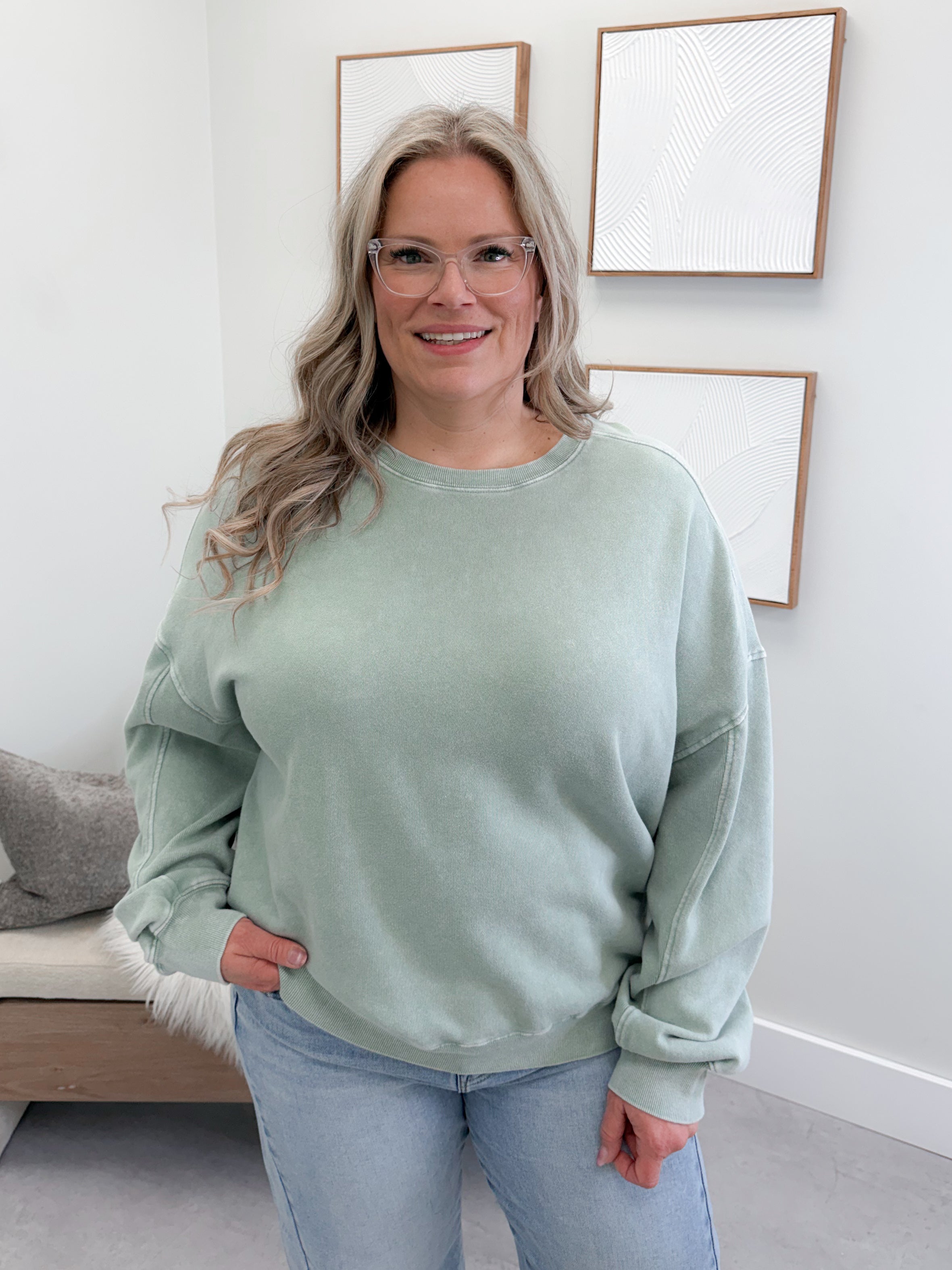 Lolo Pullover in Sage Wash