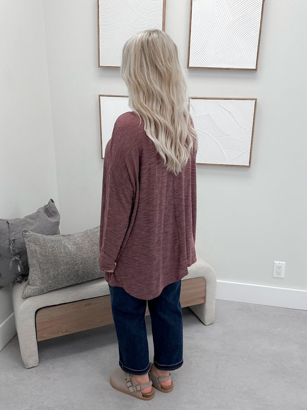 Ethel Long Sleeve in Mauve