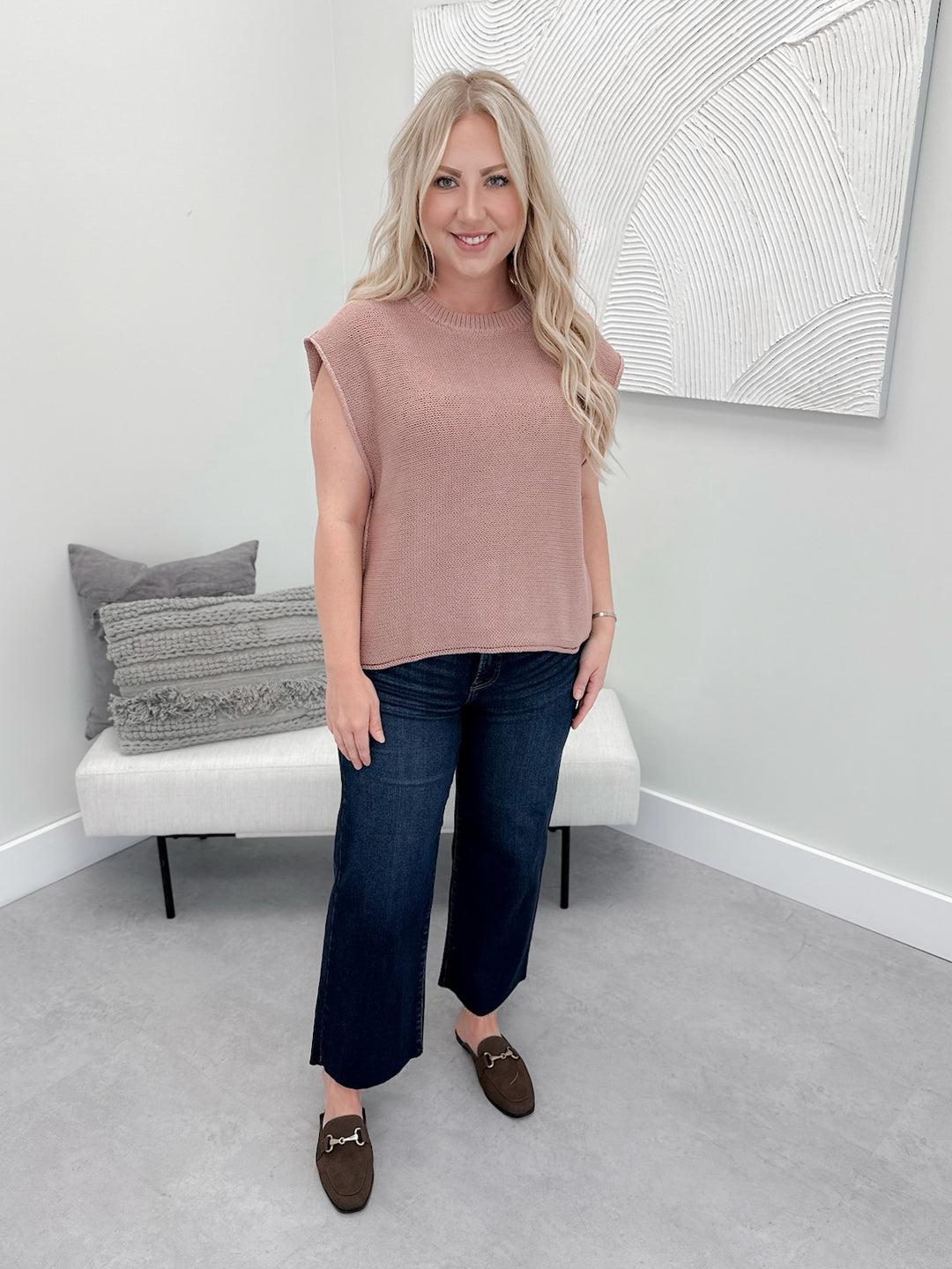 Winda Sweater in Dusty Rose - L/O Small