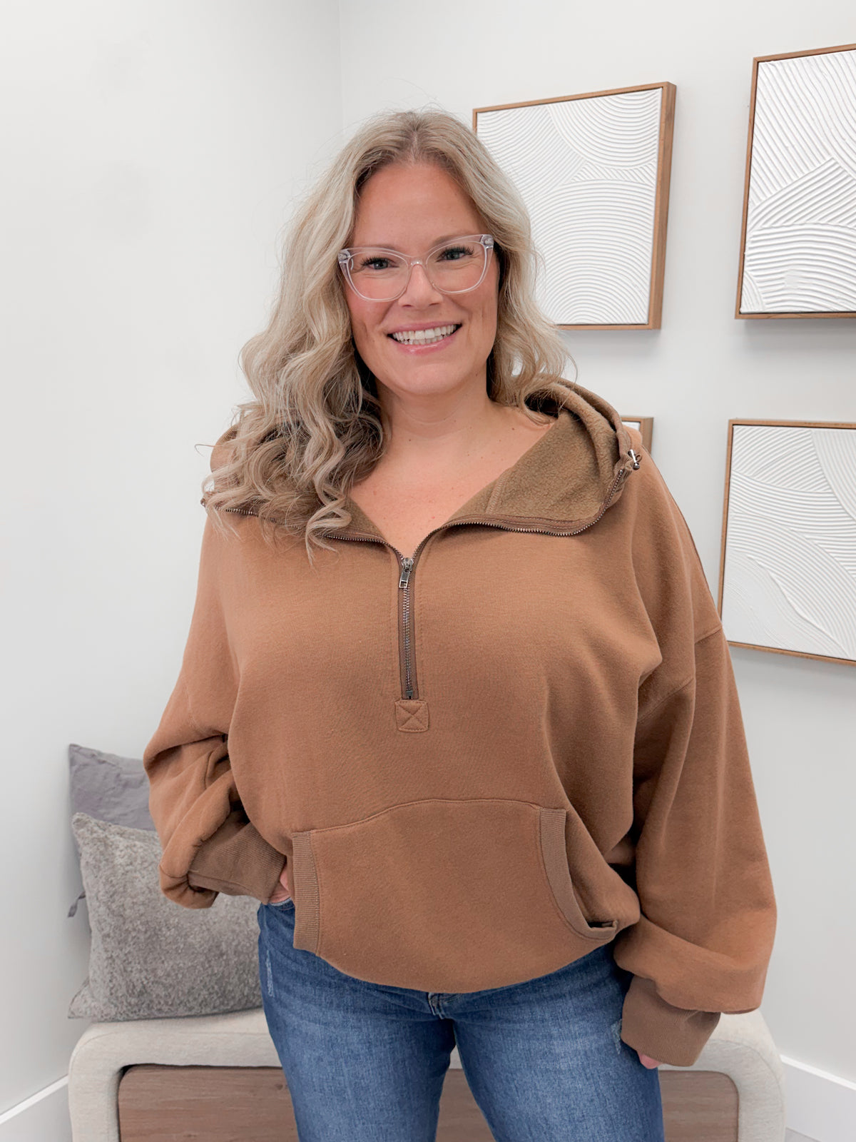 Channing Hoodie in Camel