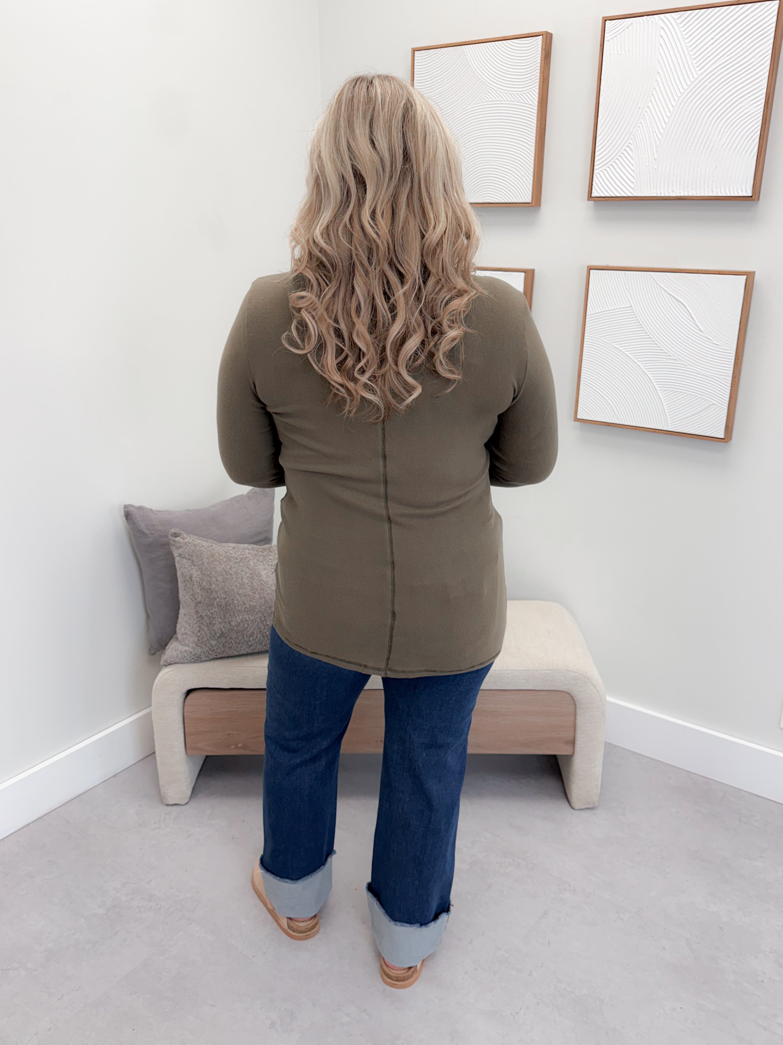 Georgia Long Sleeve in Olive