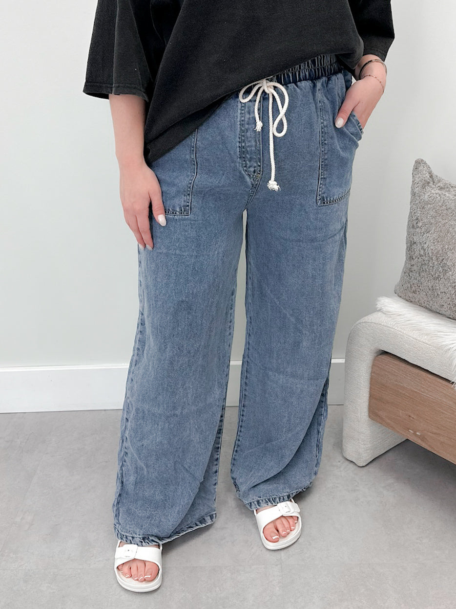Bronte Pants in Chambray