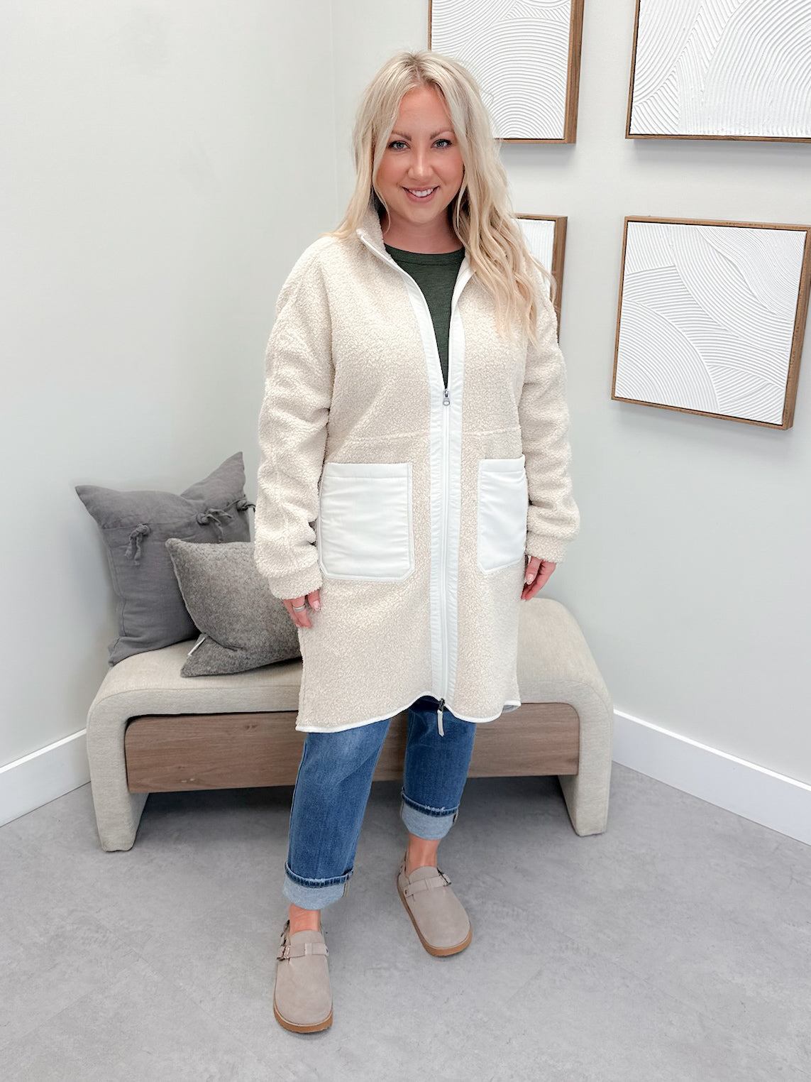 Canmore Long Jacket in Birch