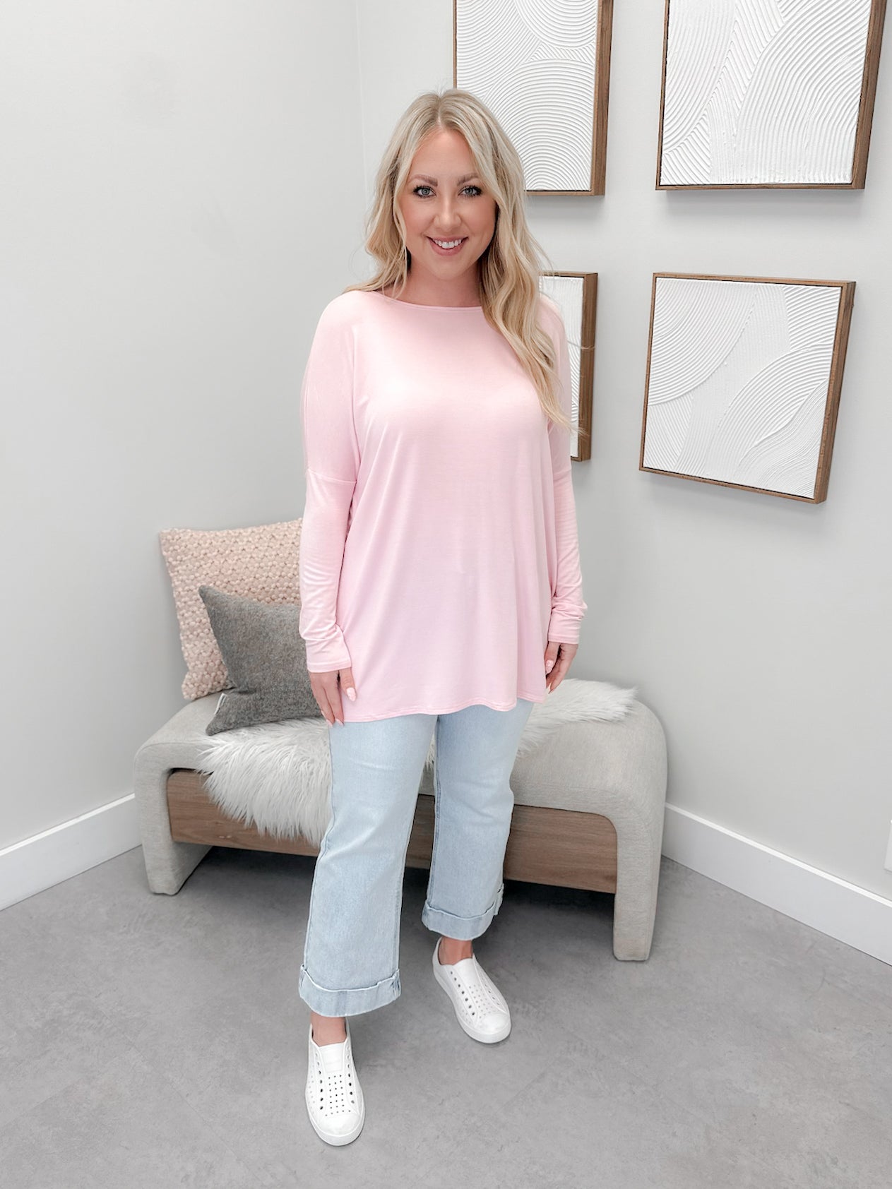 906 Long Sleeve by Twenty Nine The Label in Pink