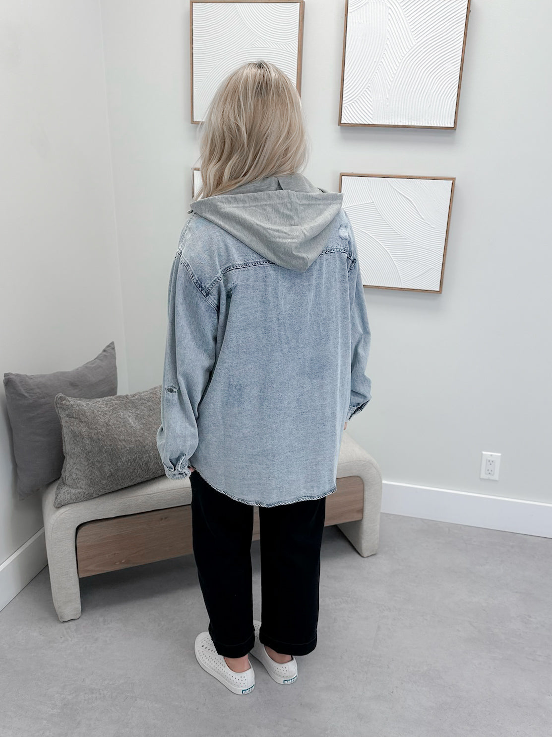 Allegra Shacket in Light Acid