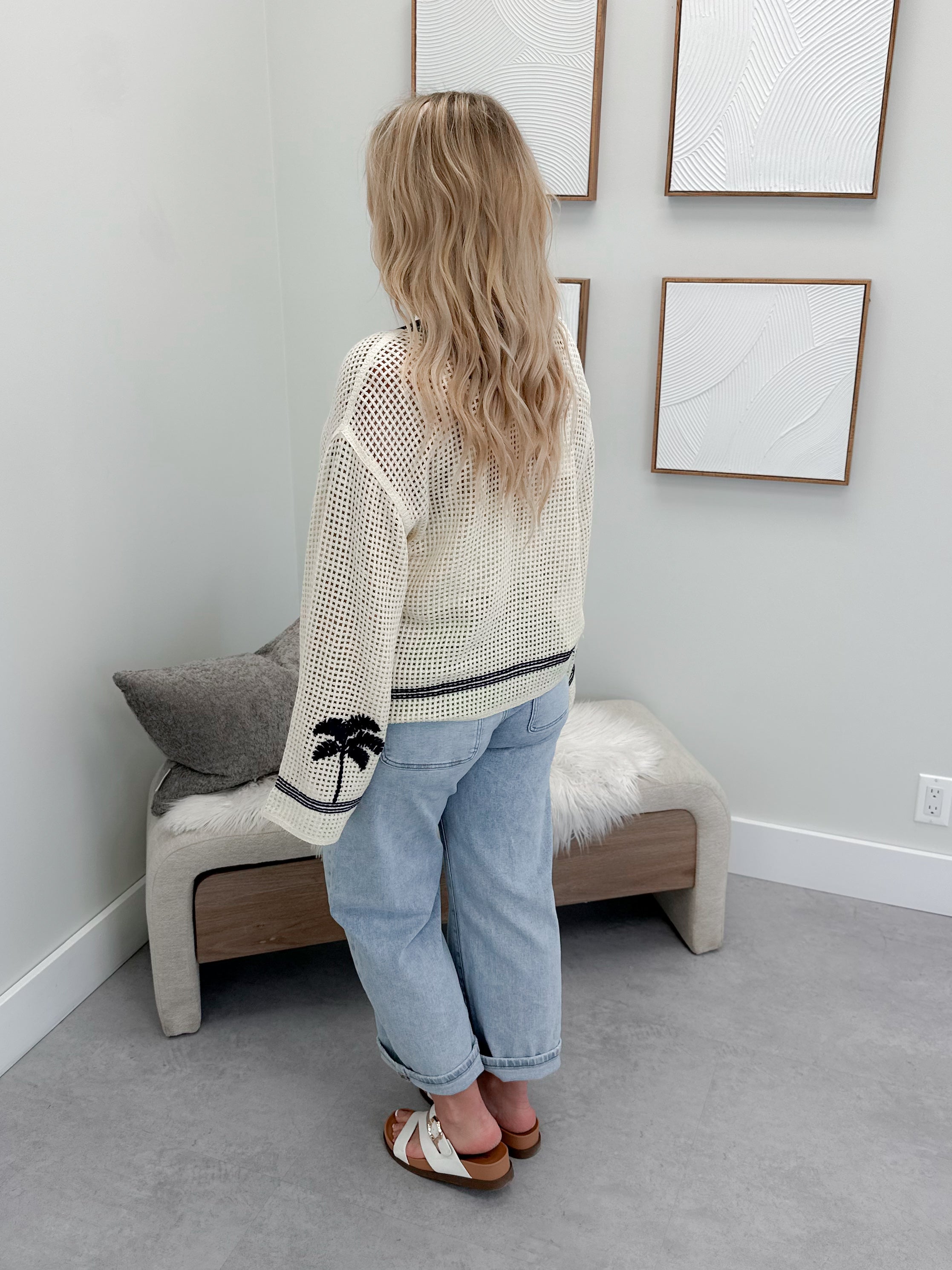 Tahiti Cardi in Ivory