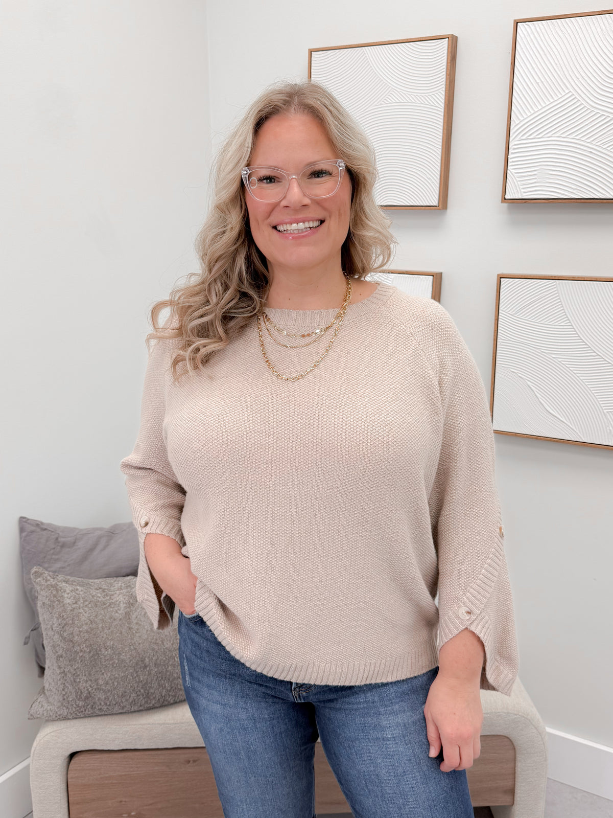 Gwen Sweater in Dune