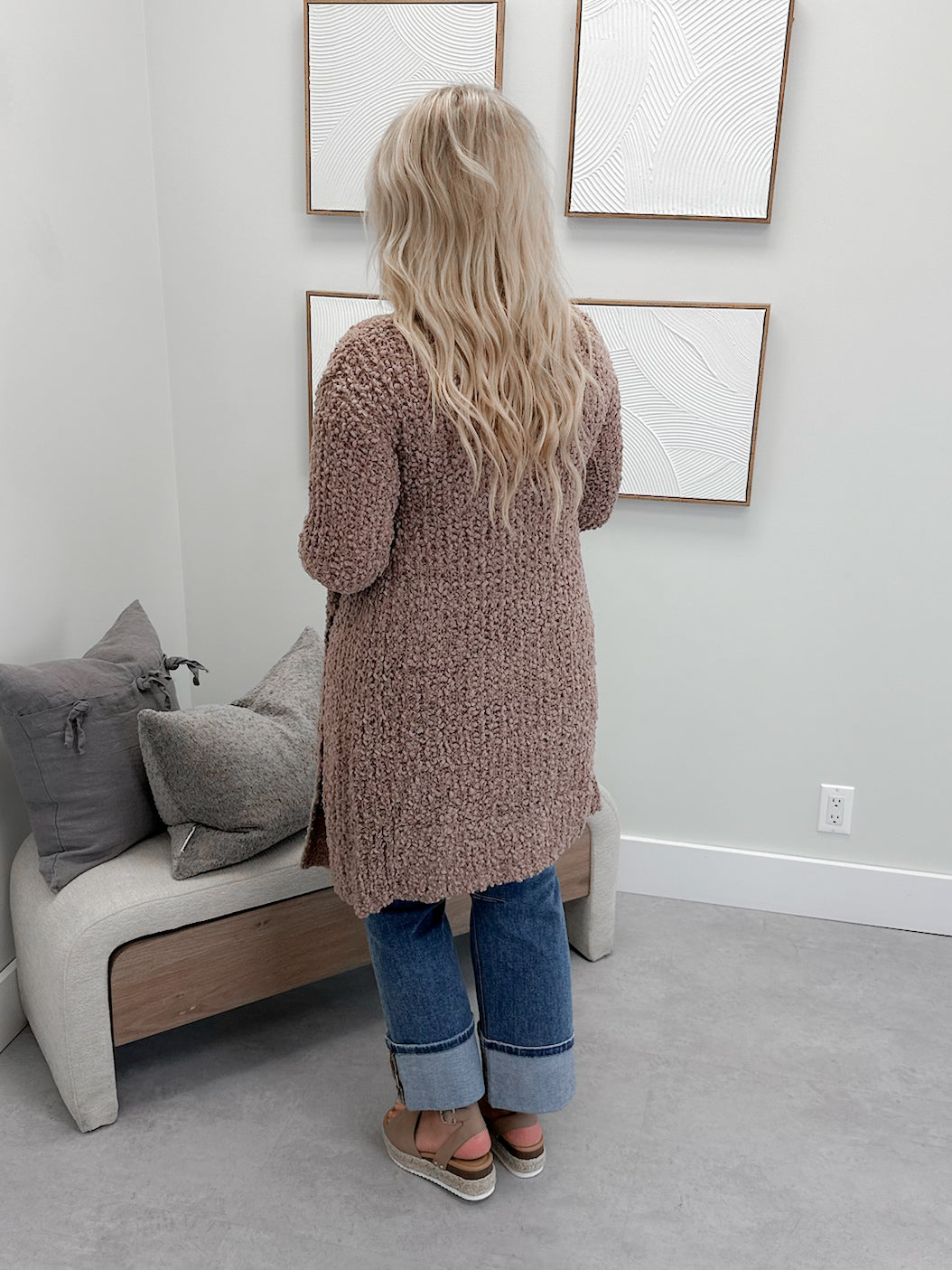 Talia Cardigan in Mocha