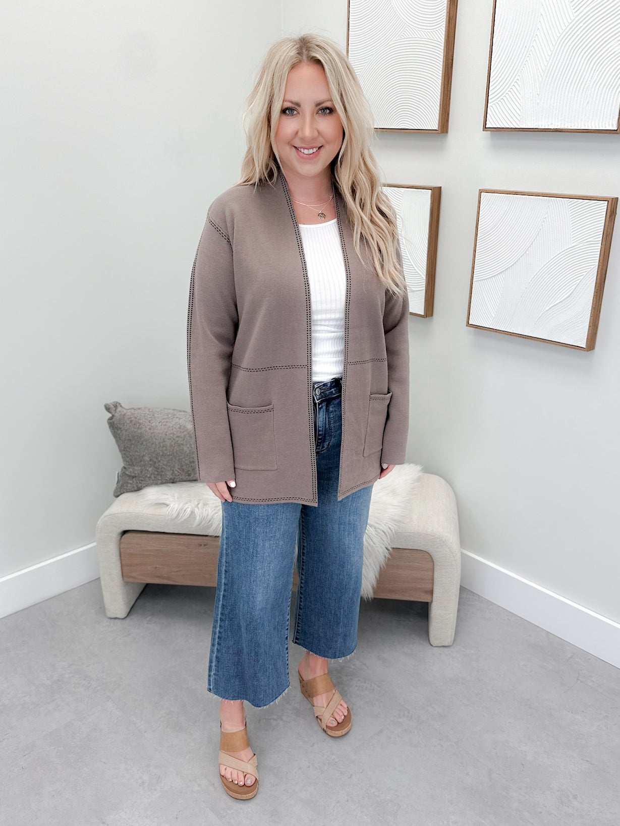 Sakura Cardigan in Mocha