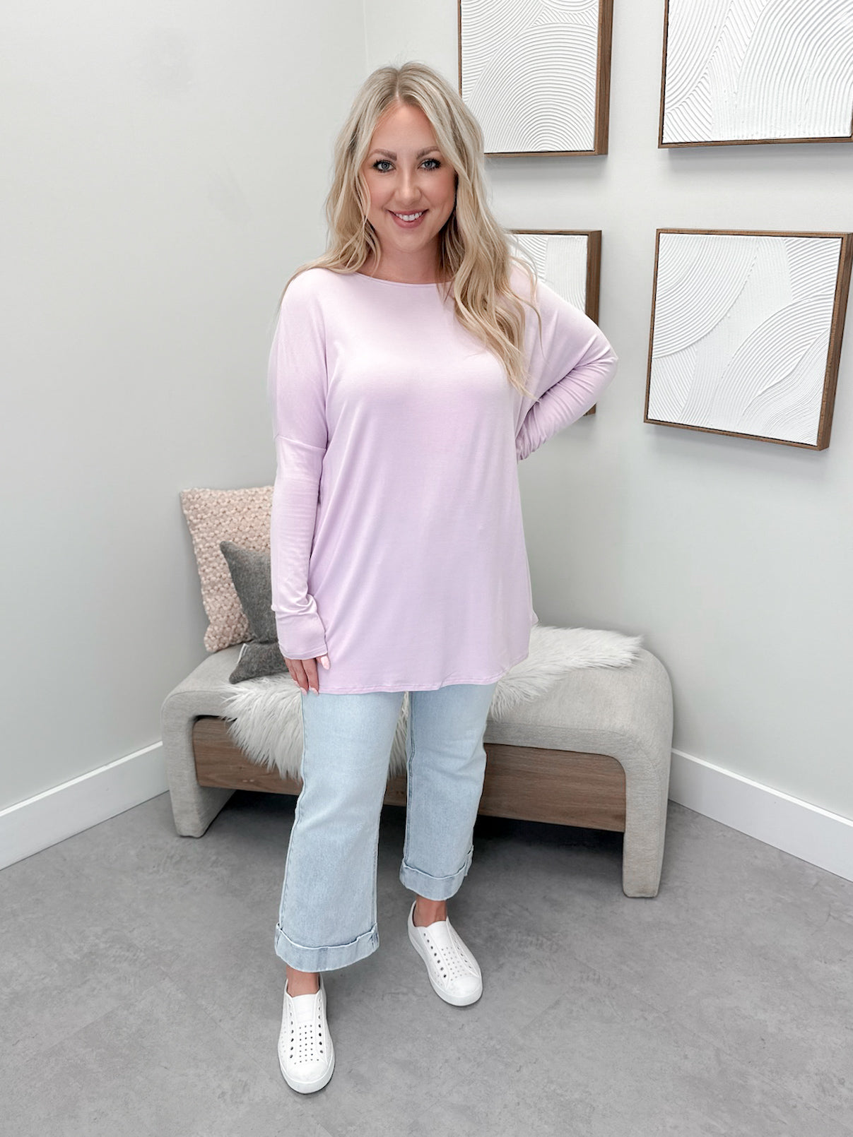 906 Long Sleeve by Twenty Nine The Label in Lavender