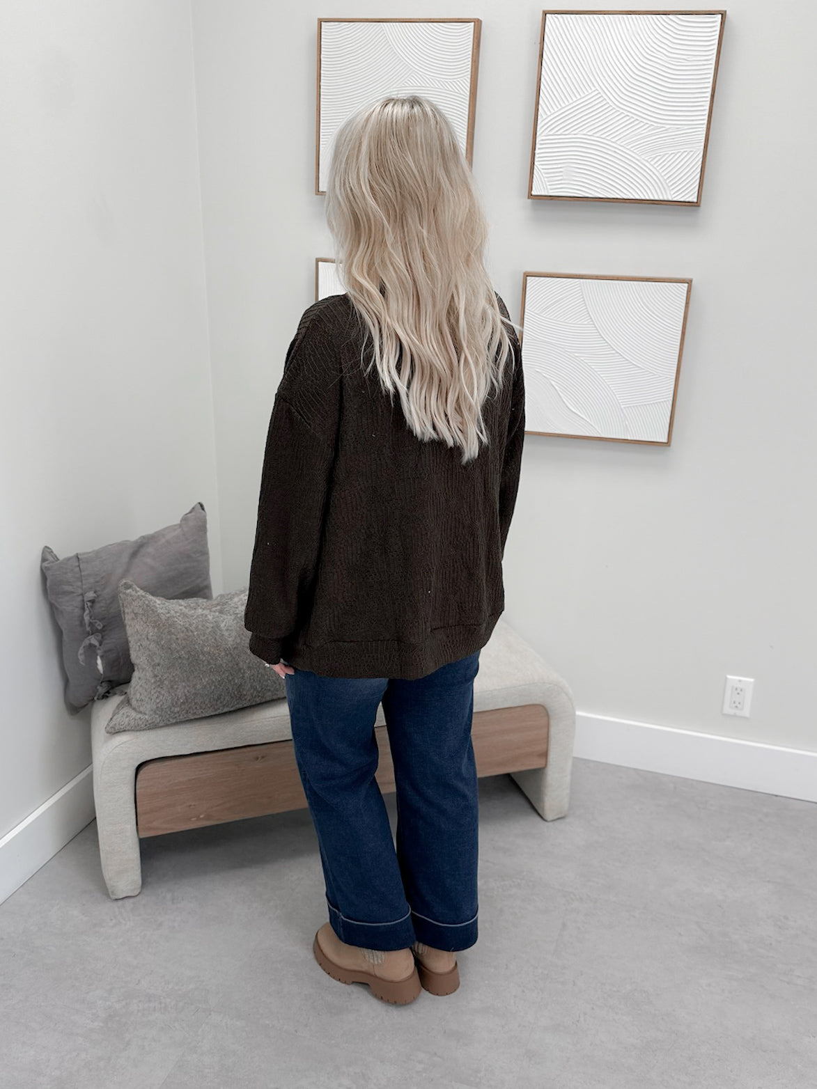 Quinn Cardigan in Espresso