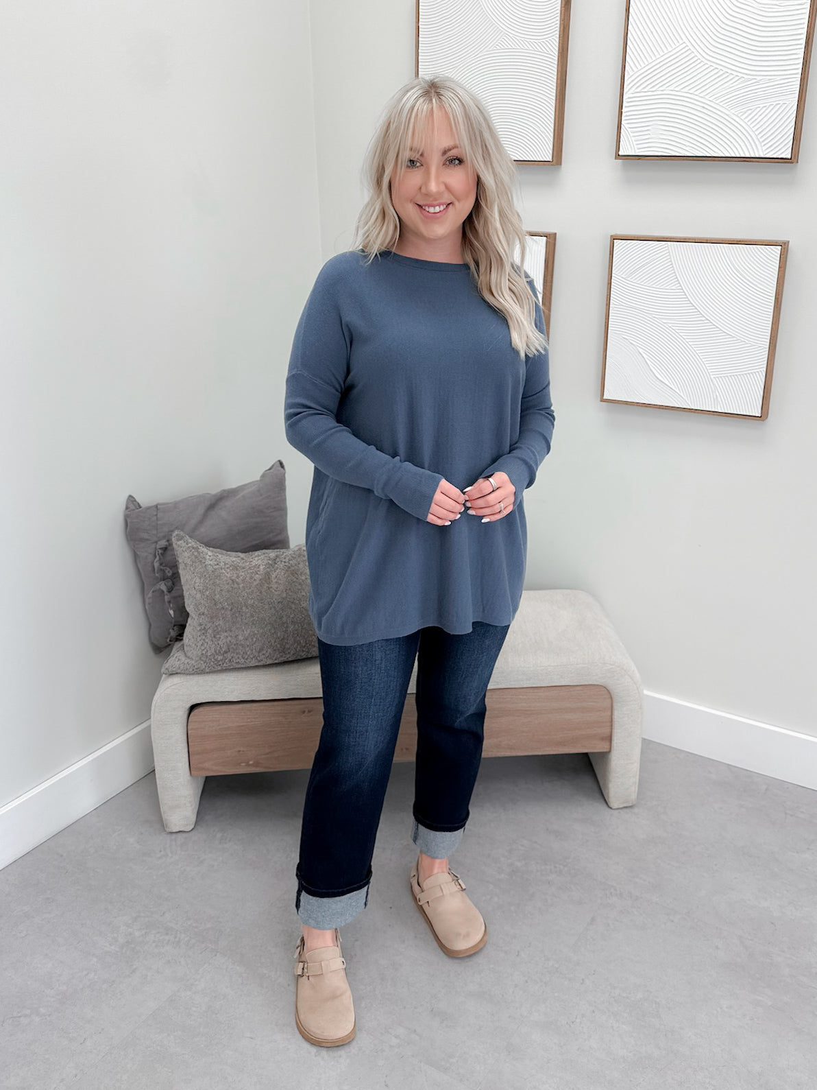 404 Sweater in Dark Waters by Twenty Nine the Label