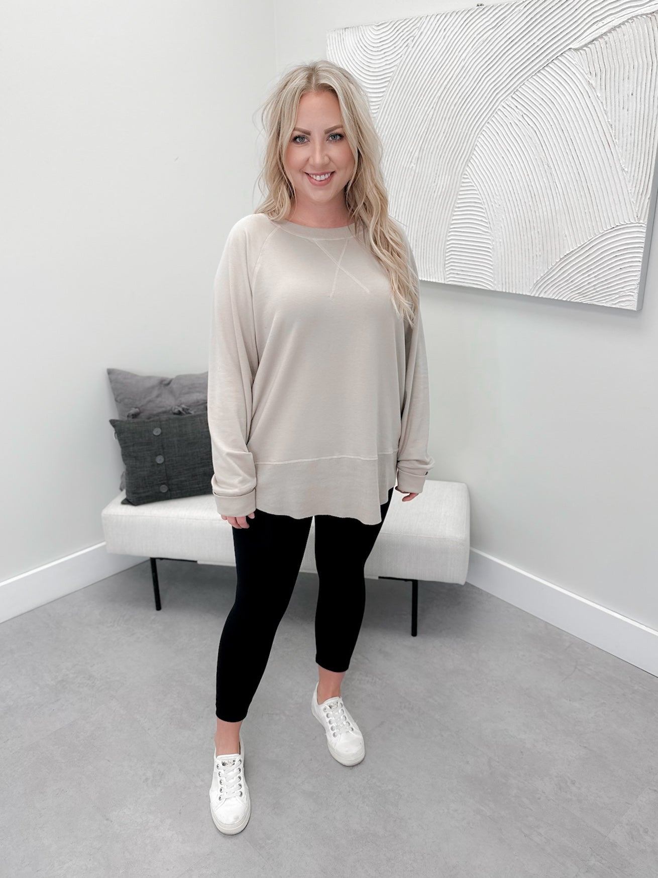 707 Long Sleeve in Stone by Twenty Nine The Label