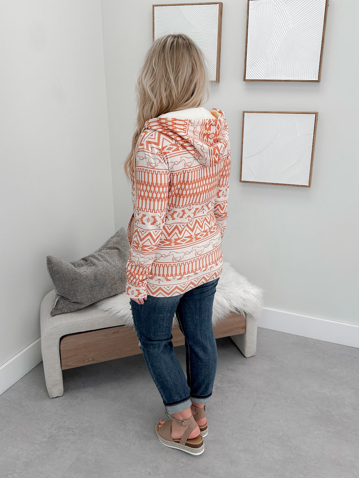 Bronco Babe Half Zip Sweatshirt by Ampersand Avenue