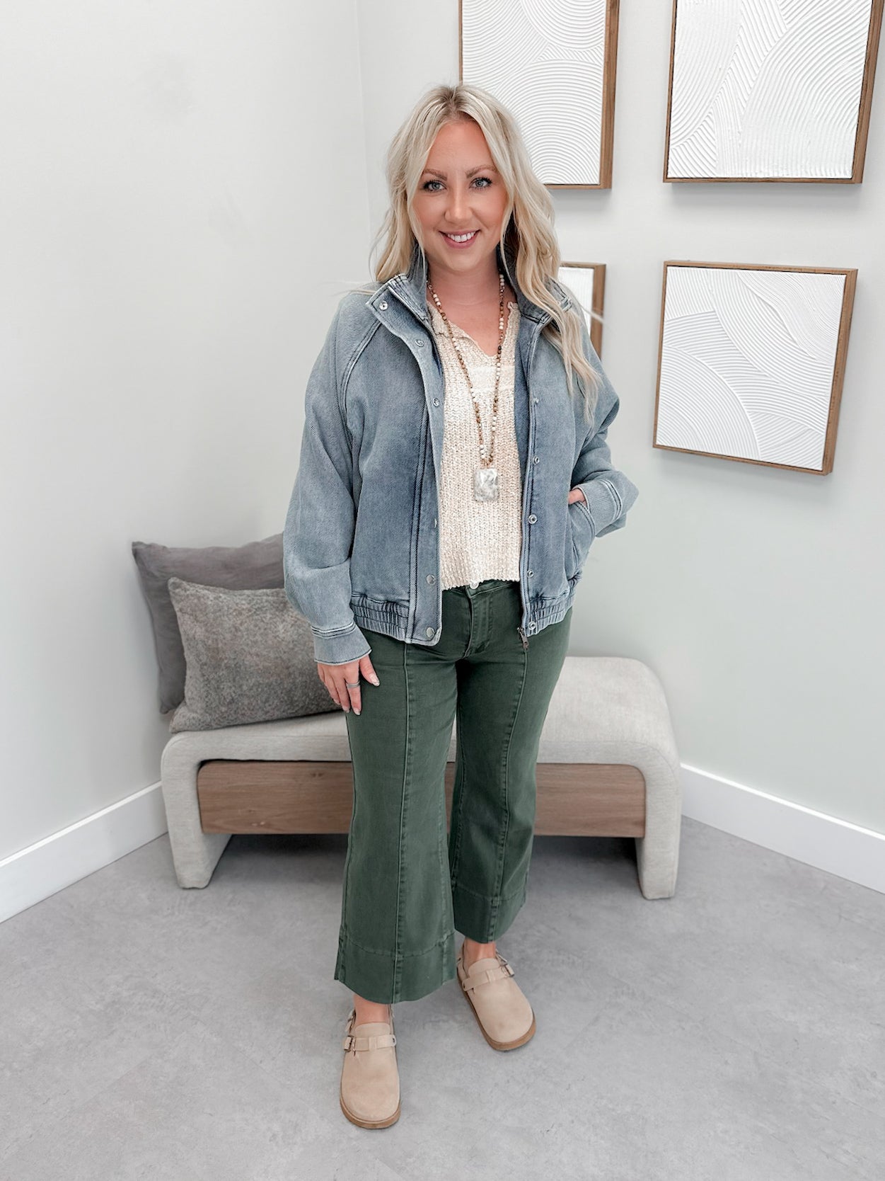 Marty Knit Indigo Jacket by Judy Blue